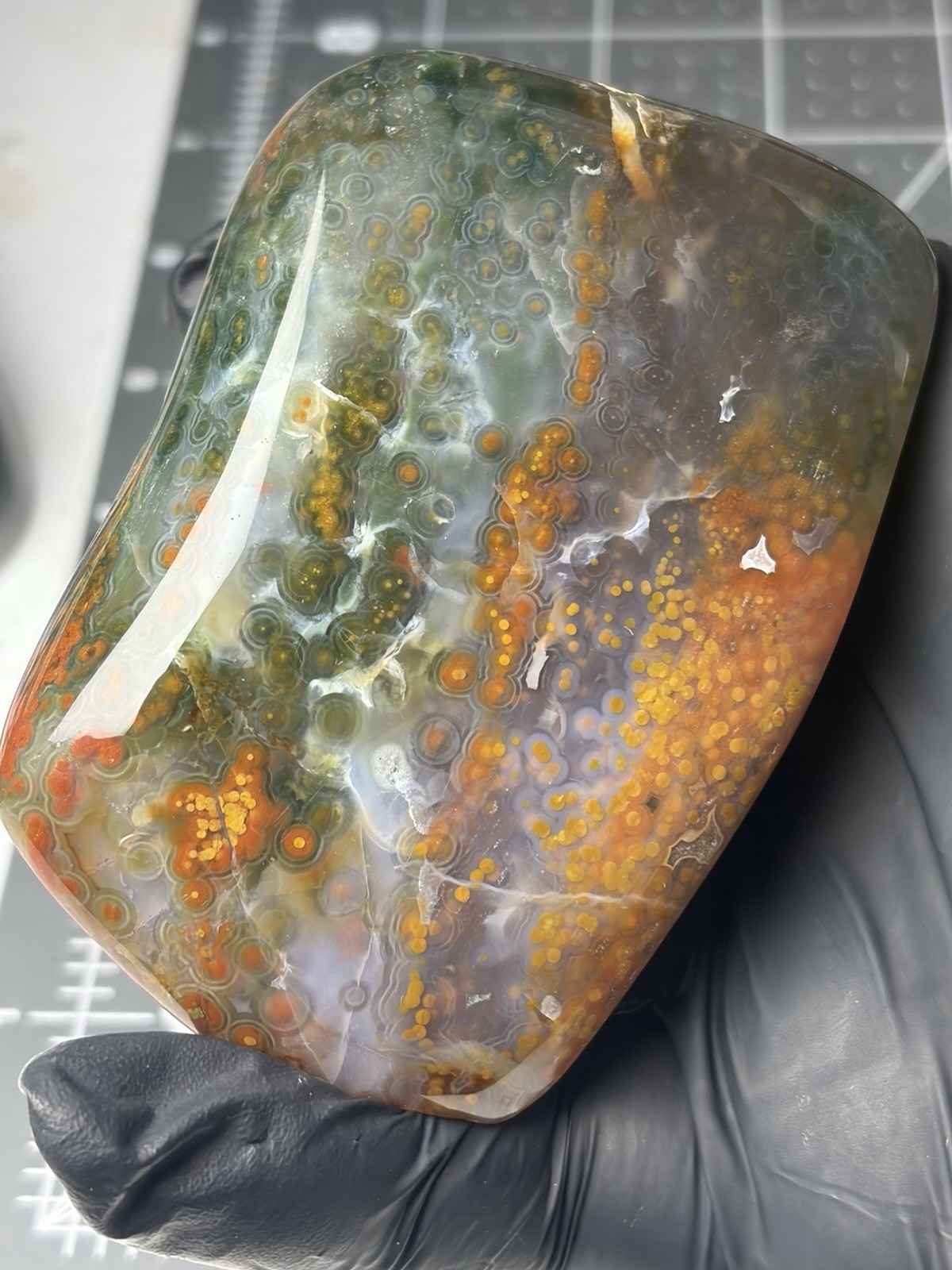 Jelly Ocean Jasper Free Form Colorful Orbs