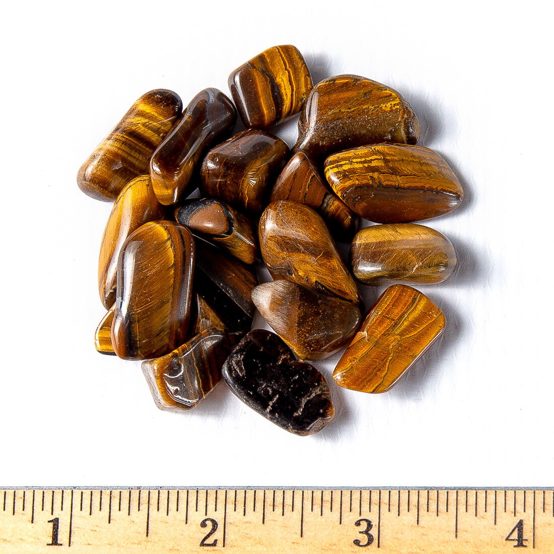 50g Tumbled Golden Tigers Eye Gemstone Crystals 10-30 Stones Gem Rock Specimens