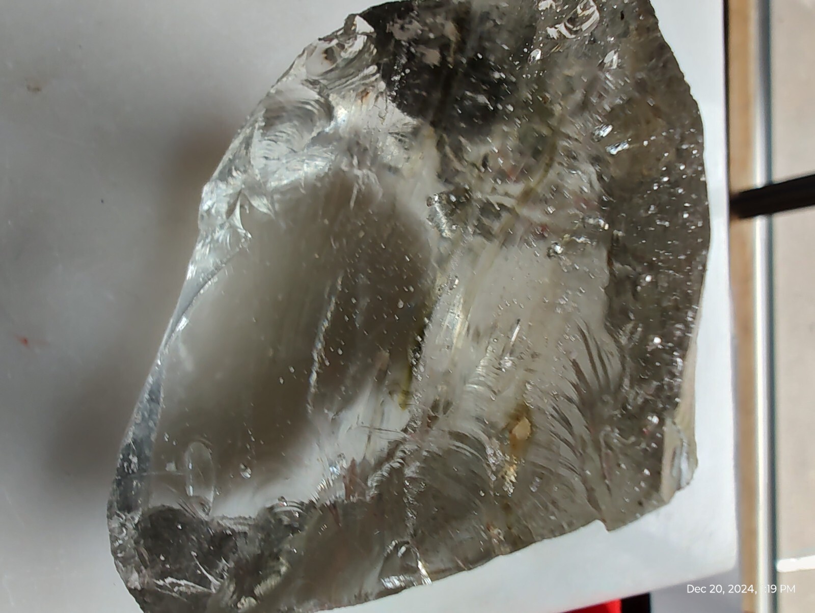 165 Gr Andara Crystal Glass Rainbow Multi Colors silver grey Monatomic Crystals