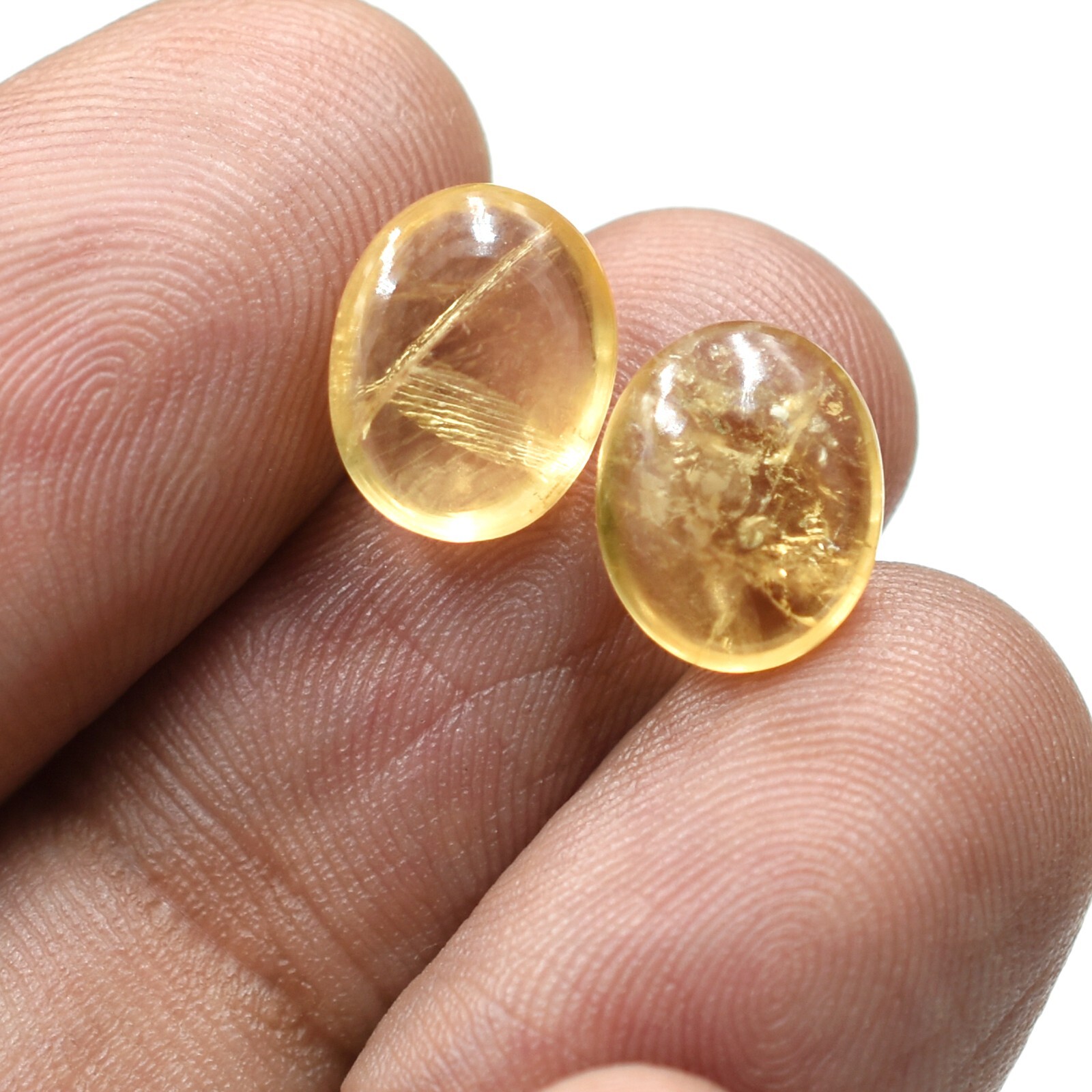 Natural Smooth Citrine Gemstone For Jewelry Making Handmade Healing Birthstone