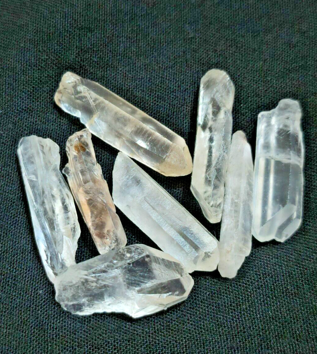 98 Crt Wonderful Crystal Quartz Raw 8 Pcs Lot Size 26-30 MM Rough Loose Gemstone