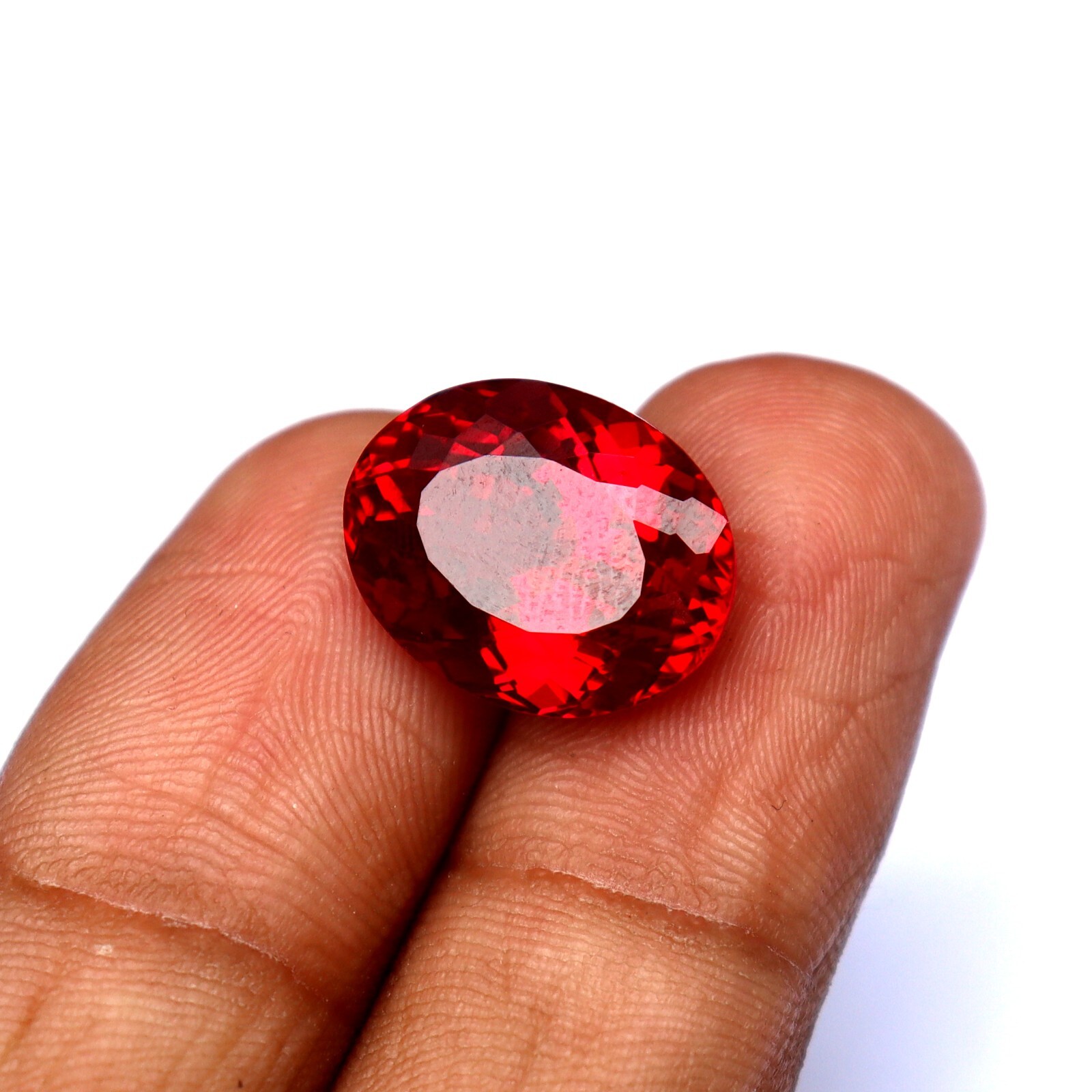 BURMA Pigeon Blood Red Ruby Certified Loose Gemstone Oval Cut 10.45 CT