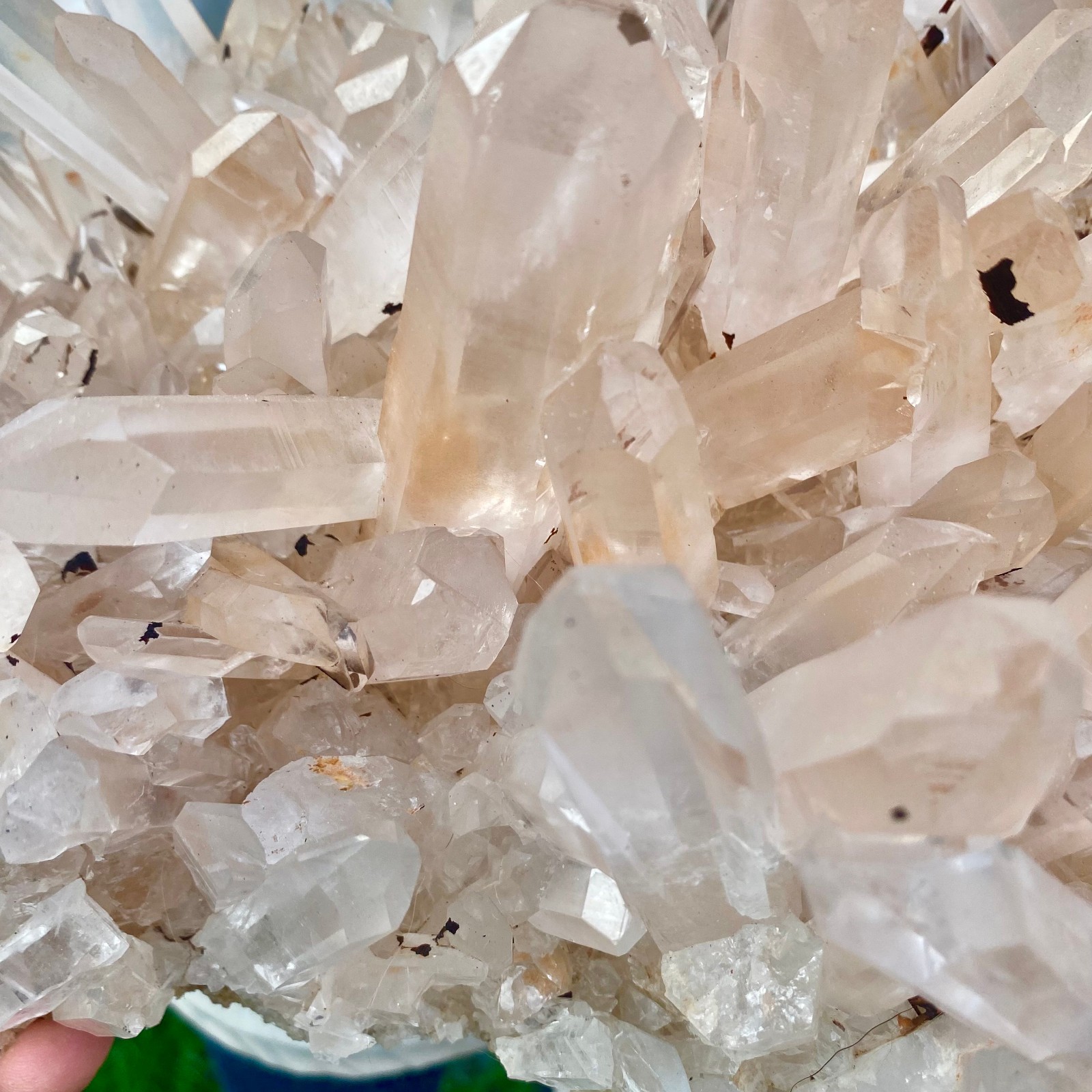 26.56LB Large Natural Clear White Crystal Quartz Cluster Energy Healing Specimen