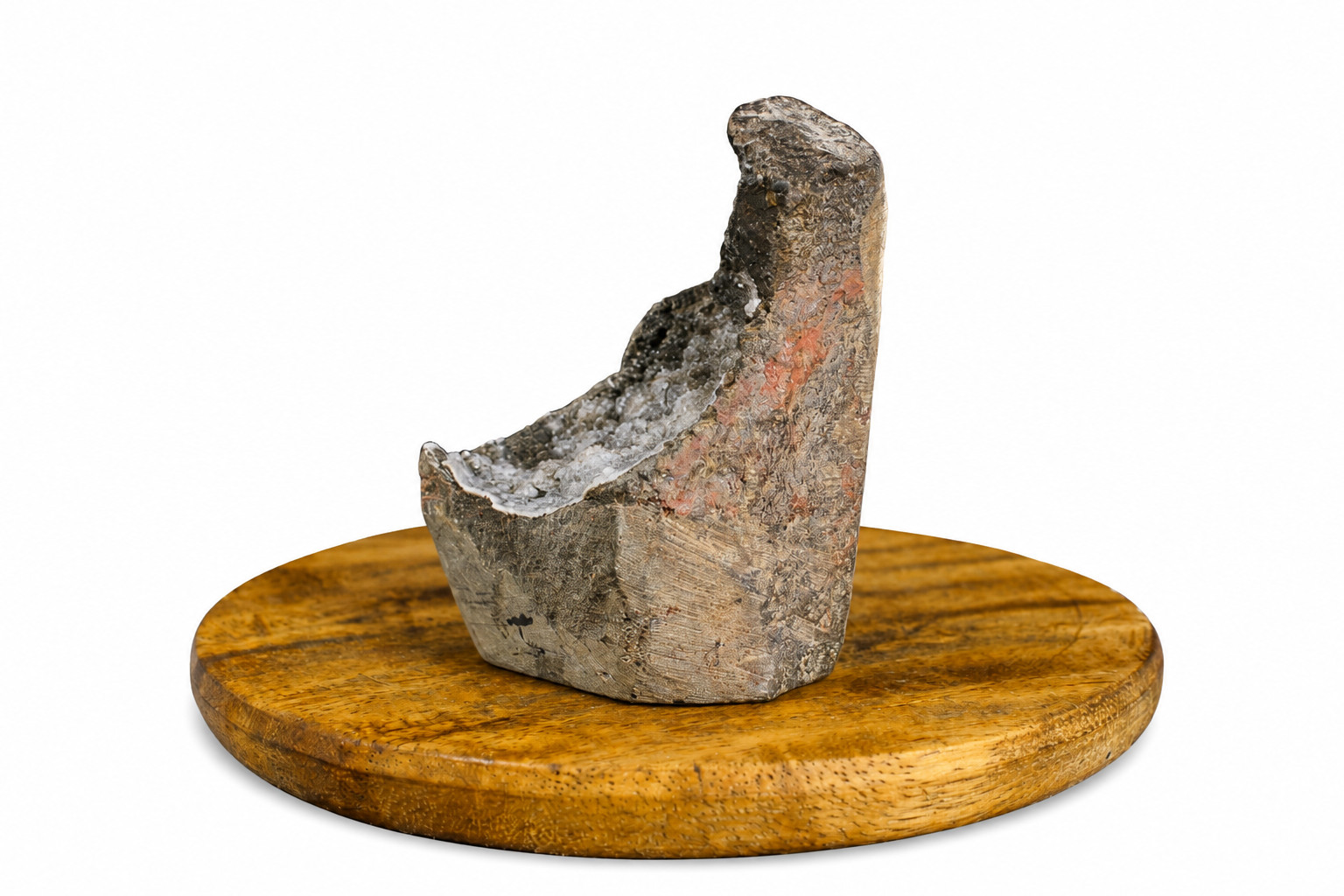 Natural chalcedony geode 90g 6x4cm Raw Crystal Specimen