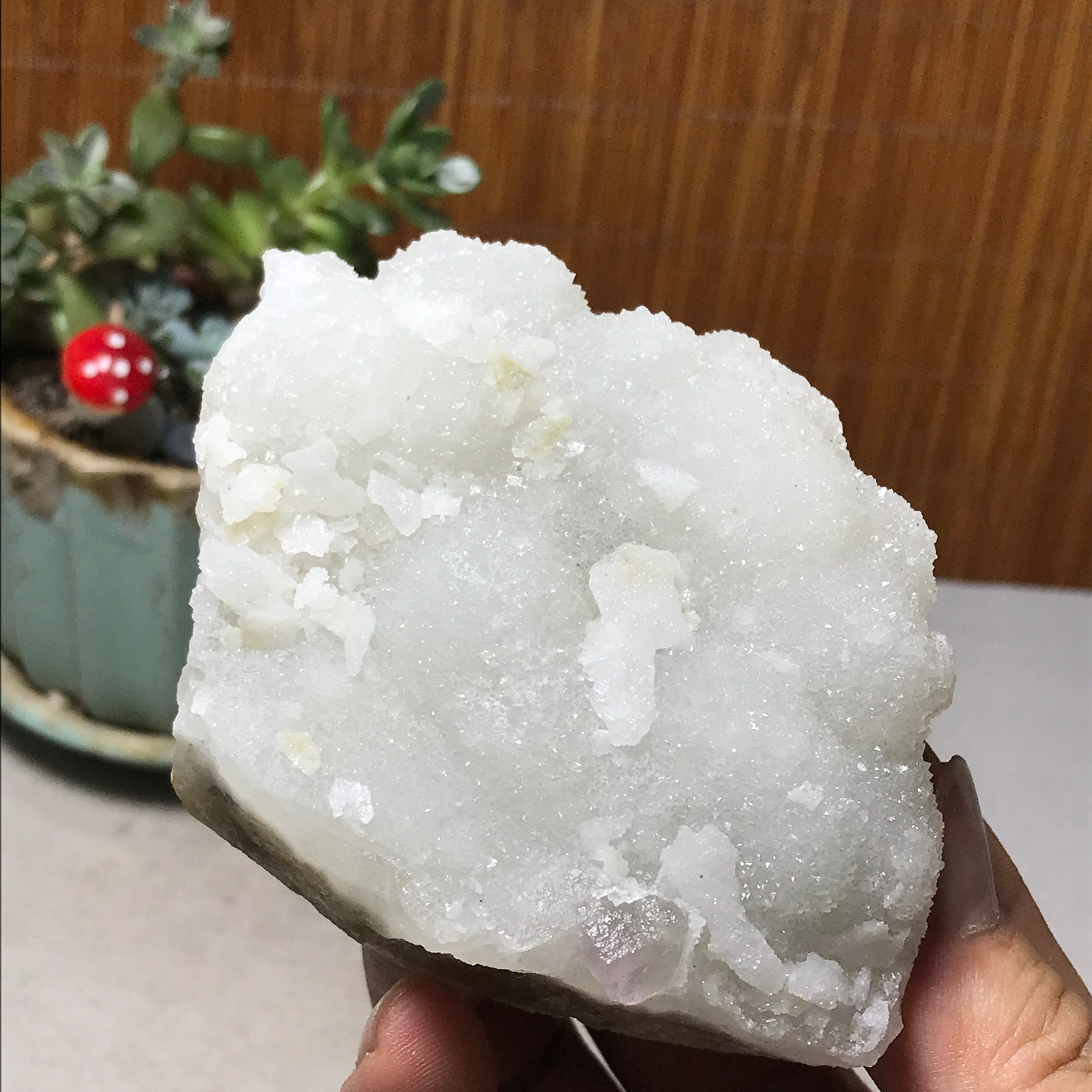 99-68-72mm Natural Light purple calcite fluorite Mineral Specimen 237g A6071