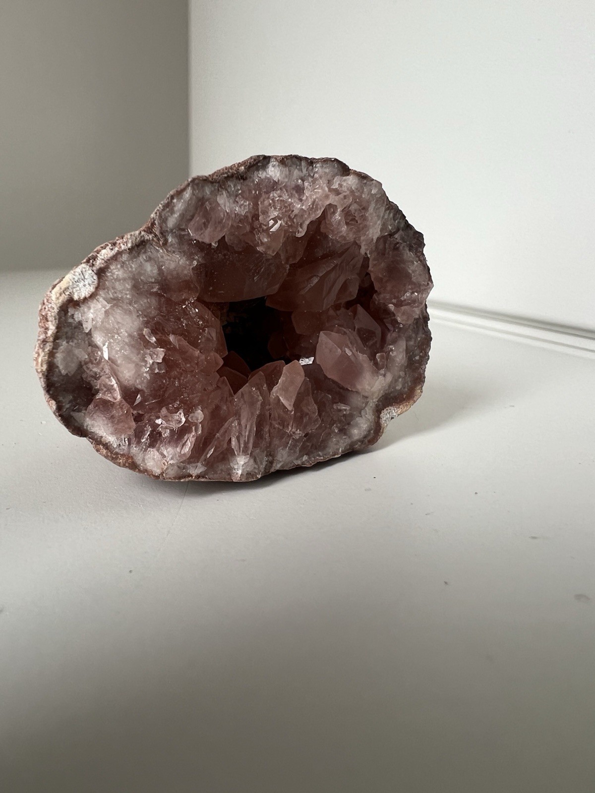 42g – Mini Pink Amethyst Geode Cave from Argentina