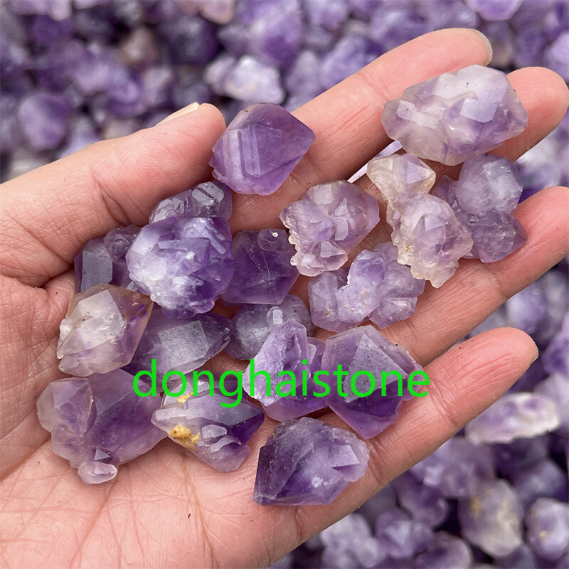 A+ 50g Natural Amethyst Rough Quartz Crystal Mineral Specimens Reiki Healing