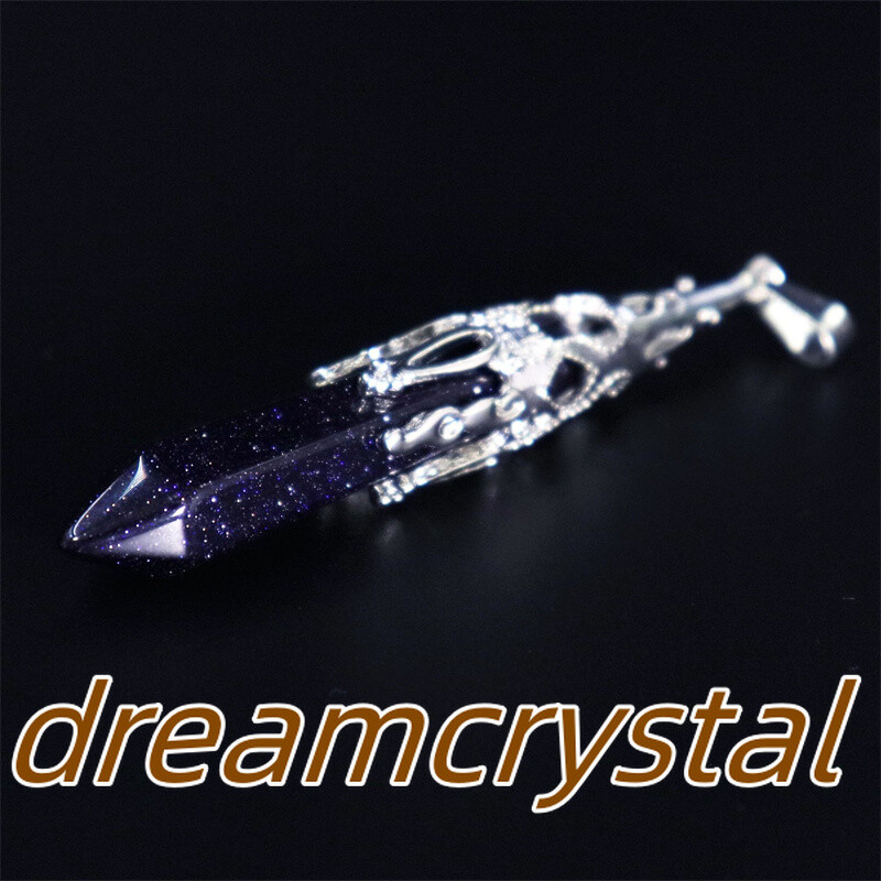 50pcs Mix Natural Quartz Crystal Alloy Soul Pendulum Pendant Reiki Random Gift
