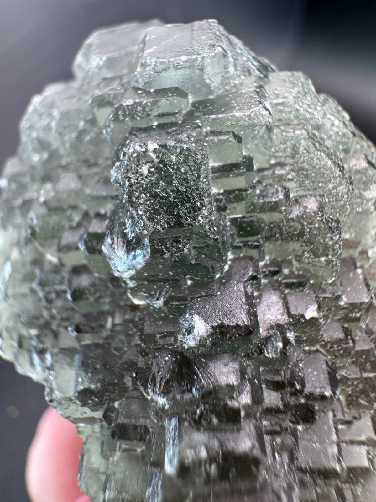 6692 Excellent Green Stepped Fluorite Fu Jian 152g