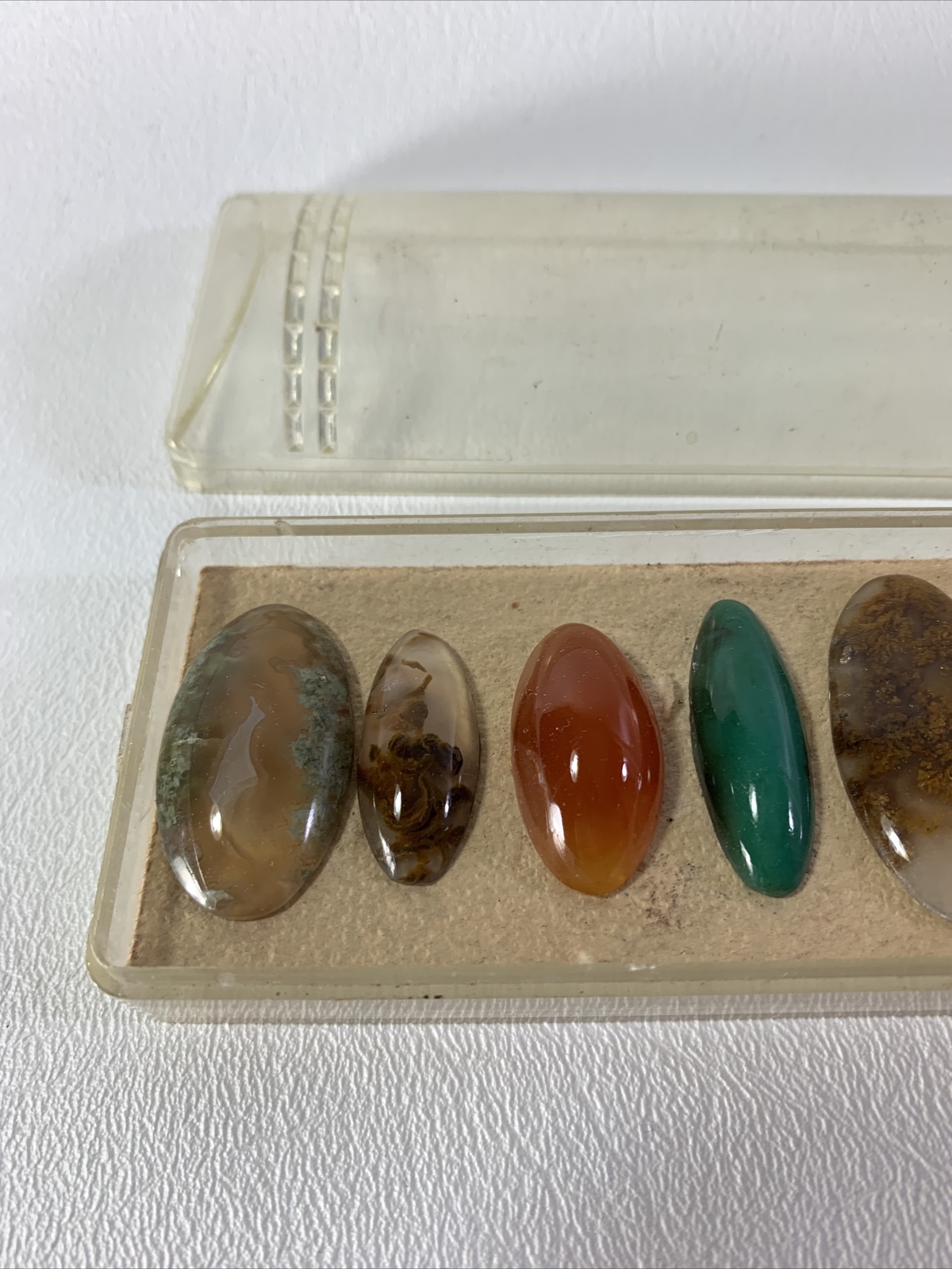 12 Natural Round Smooth Buffed Oval Sample Rocks Stones Precious Jewerly Making