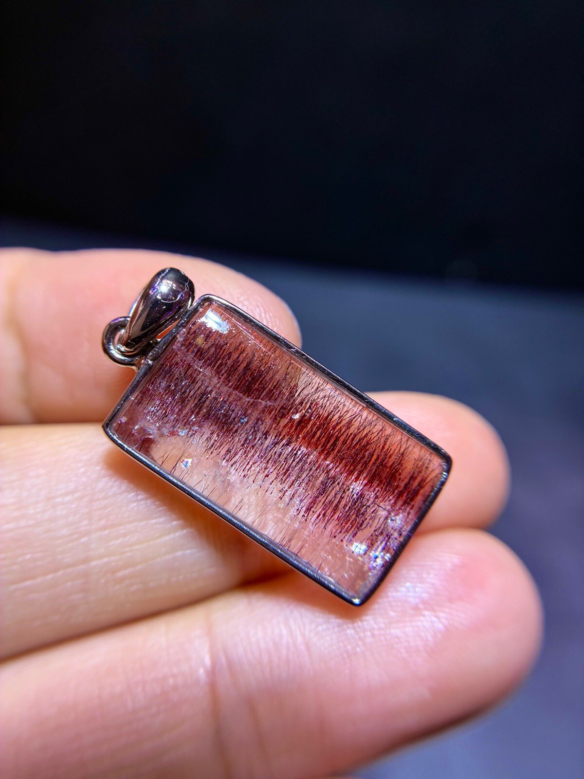 Natural Purple Crystal Purple Super Seven Casual Brand Pendant for men and women