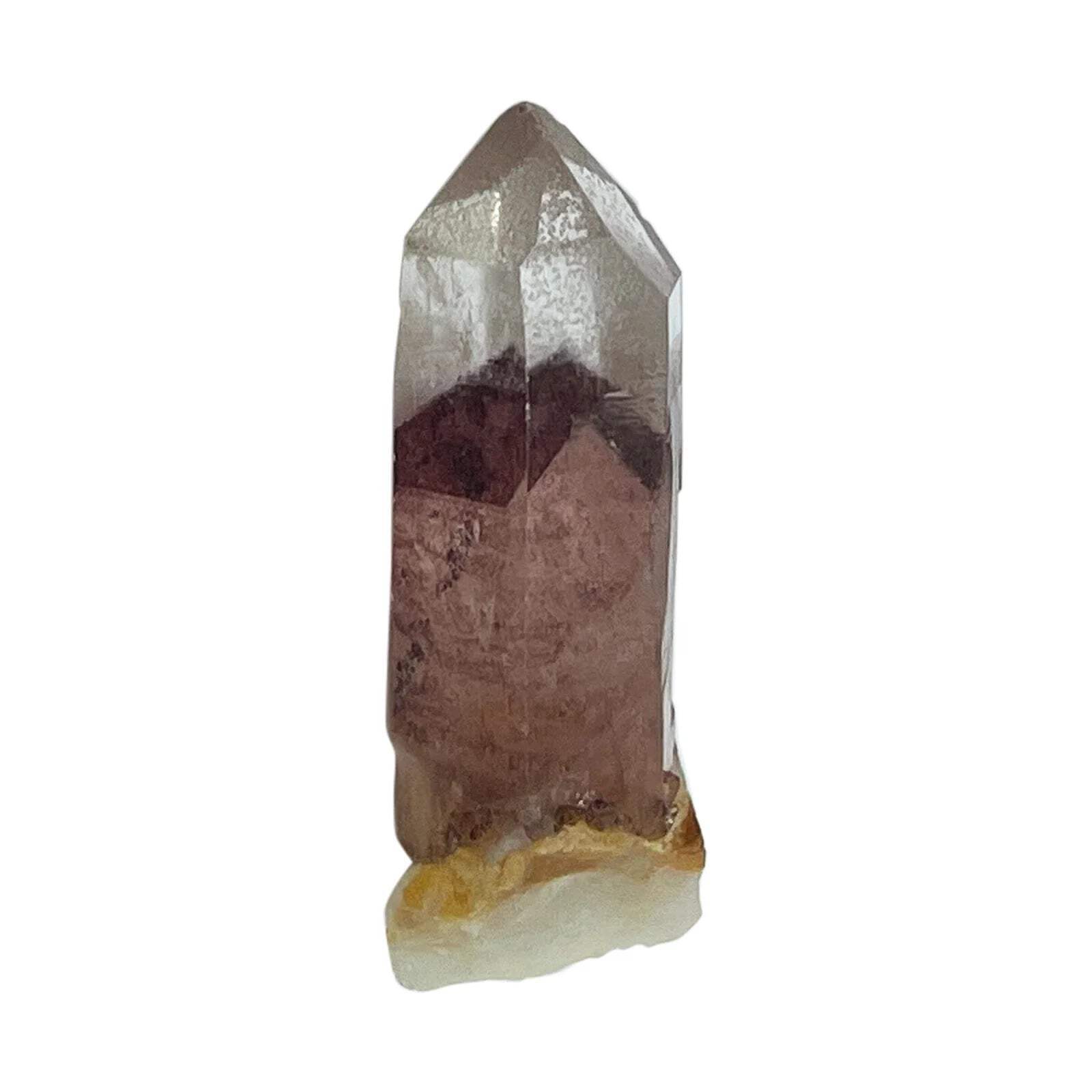Natural Red Phantom Quartz Crystal Gemstone Mineral Specimen – Rare Healing Ston