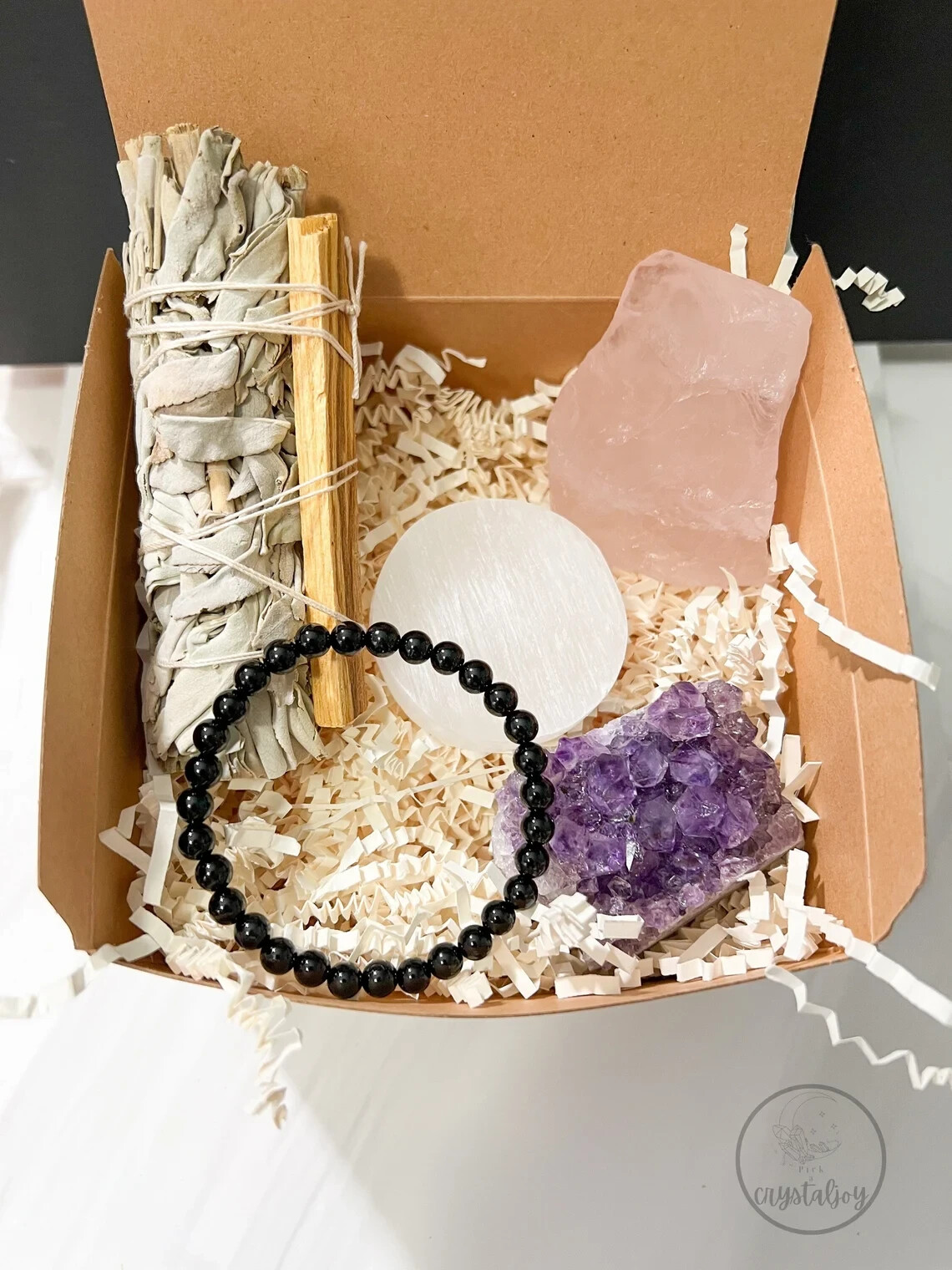 Beginner Crystal Gift Set, Healing Crystal Energy Gift for Beginner – NEW