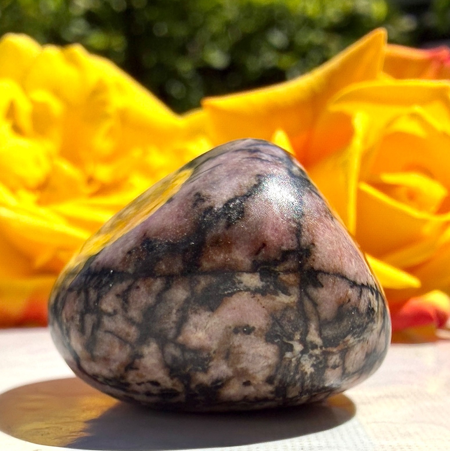 Wholesale Lot 2 Lbs Natural Rhodonite Tumble Stone Healing Crystals Energy