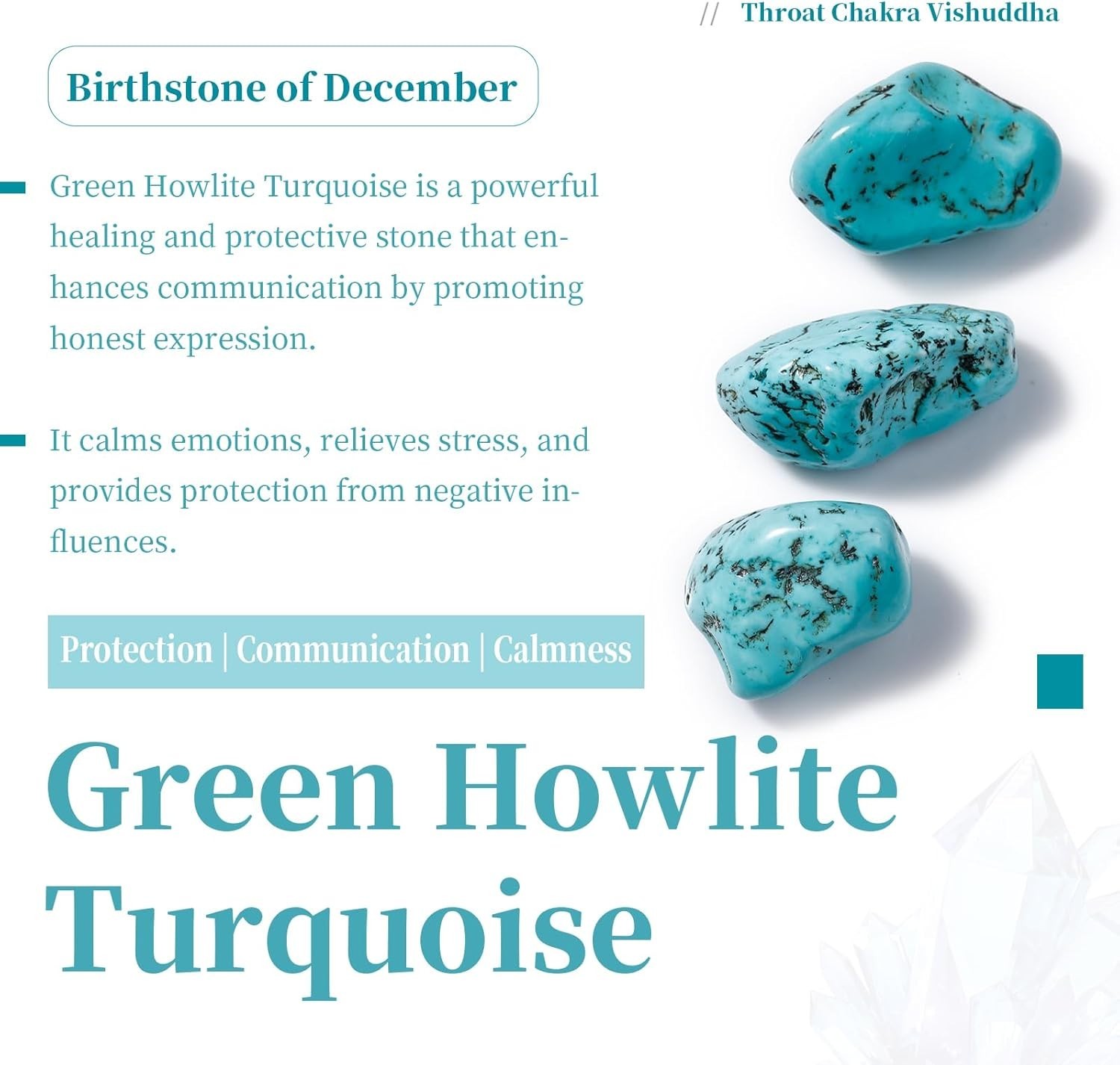Howlite Turquoise Tumbled Chips Stone Crushed Pieces Irregular Shaped Stones …