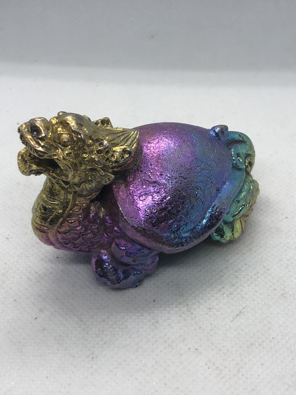 Bismuth Crystal Chinese Dragon Turtle