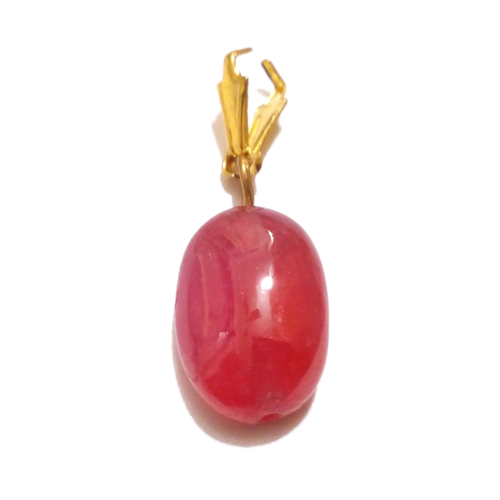 Attractive Red Ruby Drill Tumble Beads Cabochon 8.55 Crt Adorable Loose Gemstone