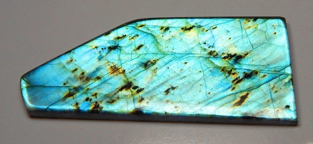 Natural Labradorite Slab, 1.25″ – 9″ High Flash Polish Labradorite, Pick a Size