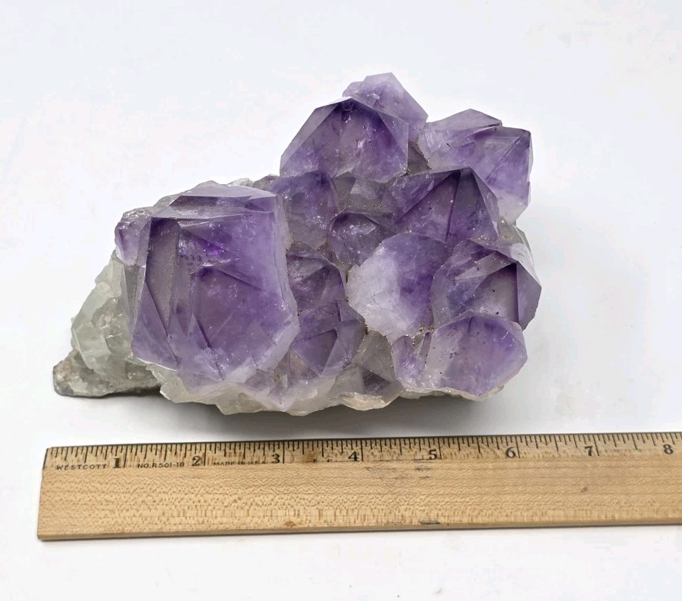 3.75lb Natural affection Amethyst Cluster Quartz Crystal Mineral Specimen