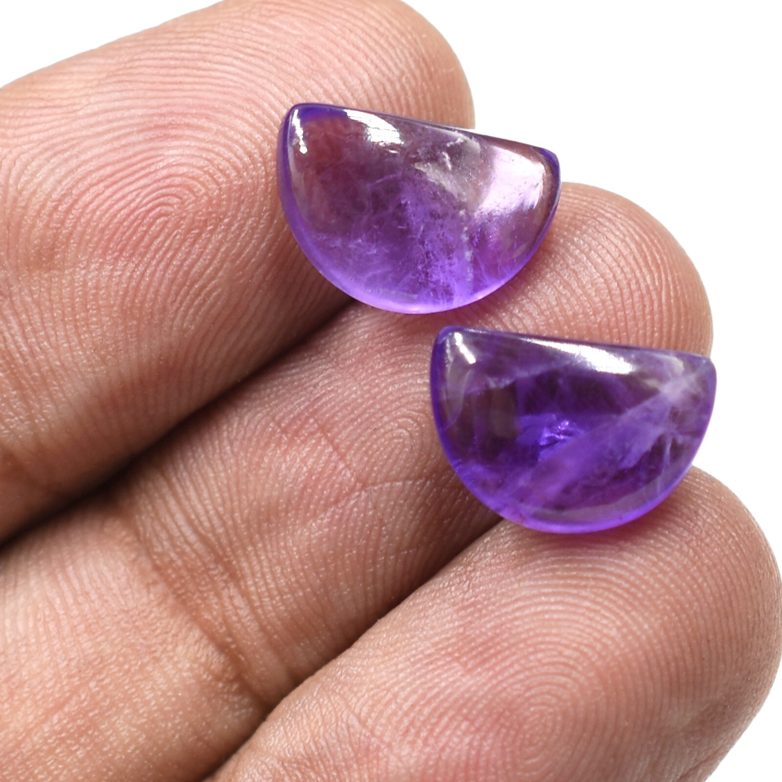 Natural Purple Amethyst Smooth Cabochon Loose Gemstone Mix Shape Wholesale Lots