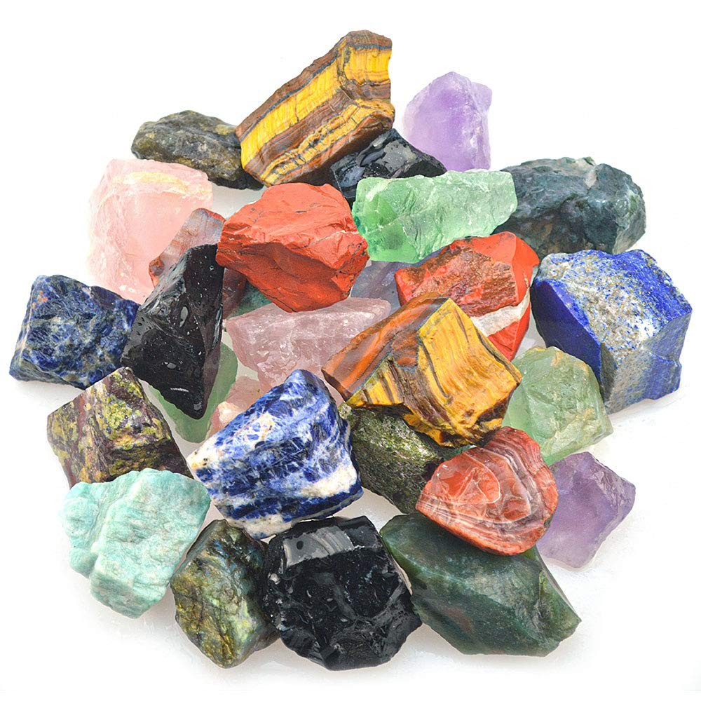 Bulk Rough Madagascar Stones 3 lbs Natural Raw Crystals for Tumbling &