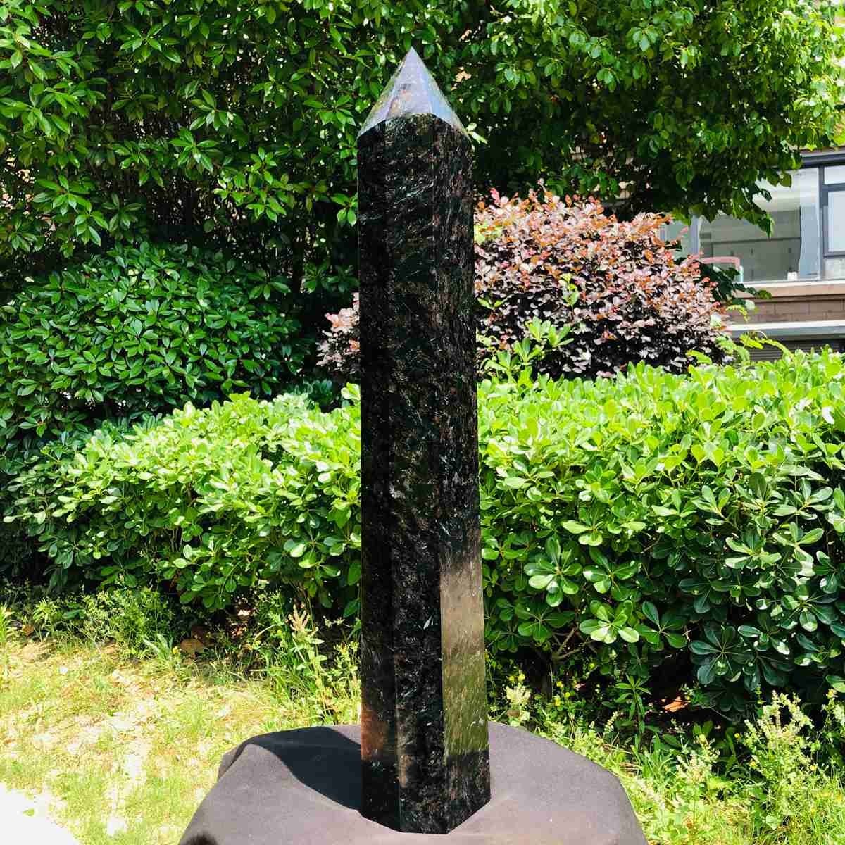 14.21LB Natural Fireworks Stone Obelisk Quartz Tower Crystal Wand Point Healing