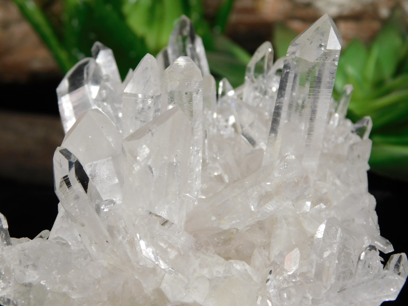 VERY TRANSLUCENT Quartz Crystal Cluster Collier Creek ARKANSAS 147gr
