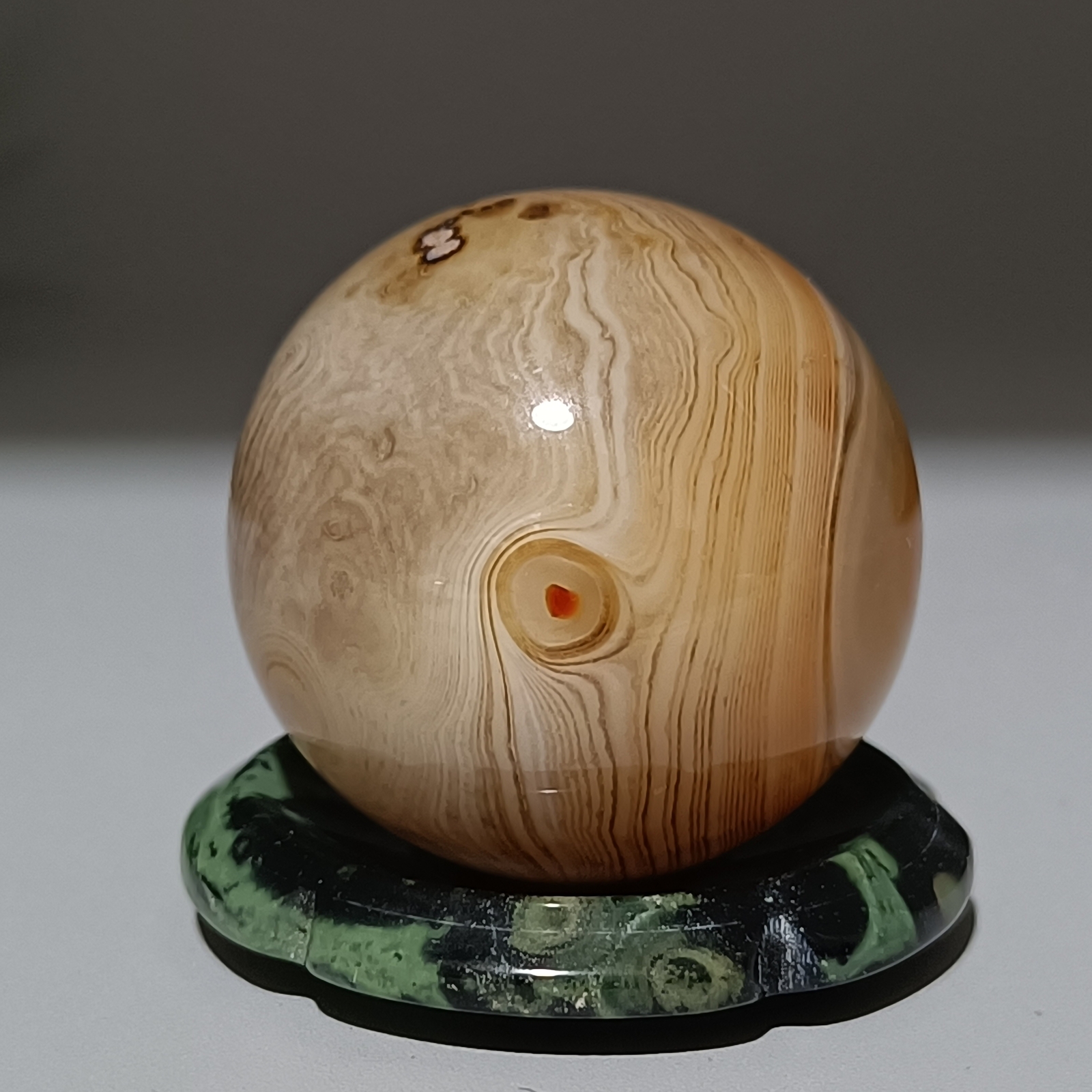 32MM Natural agate Quartz Sphere Healing Crystals Ball reiki gift+stand