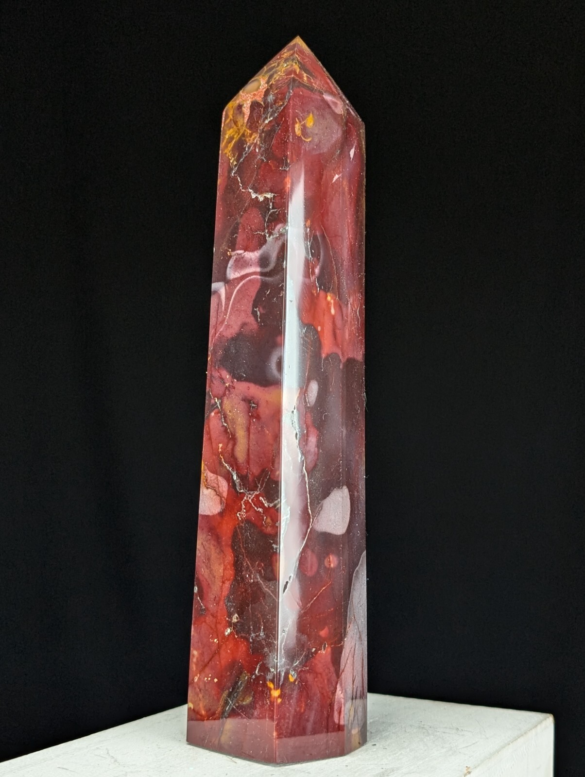 Mookaite Tower Purple Crystal Gemstone Large Big Tall Point Chakra