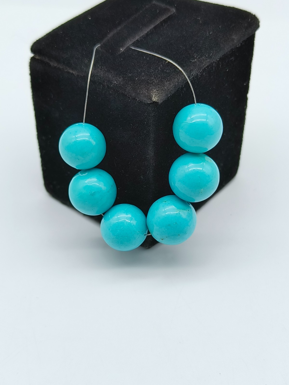 A1 Quality Turquoise Round Shape Beads Natural Beads For MAKING Jewelry