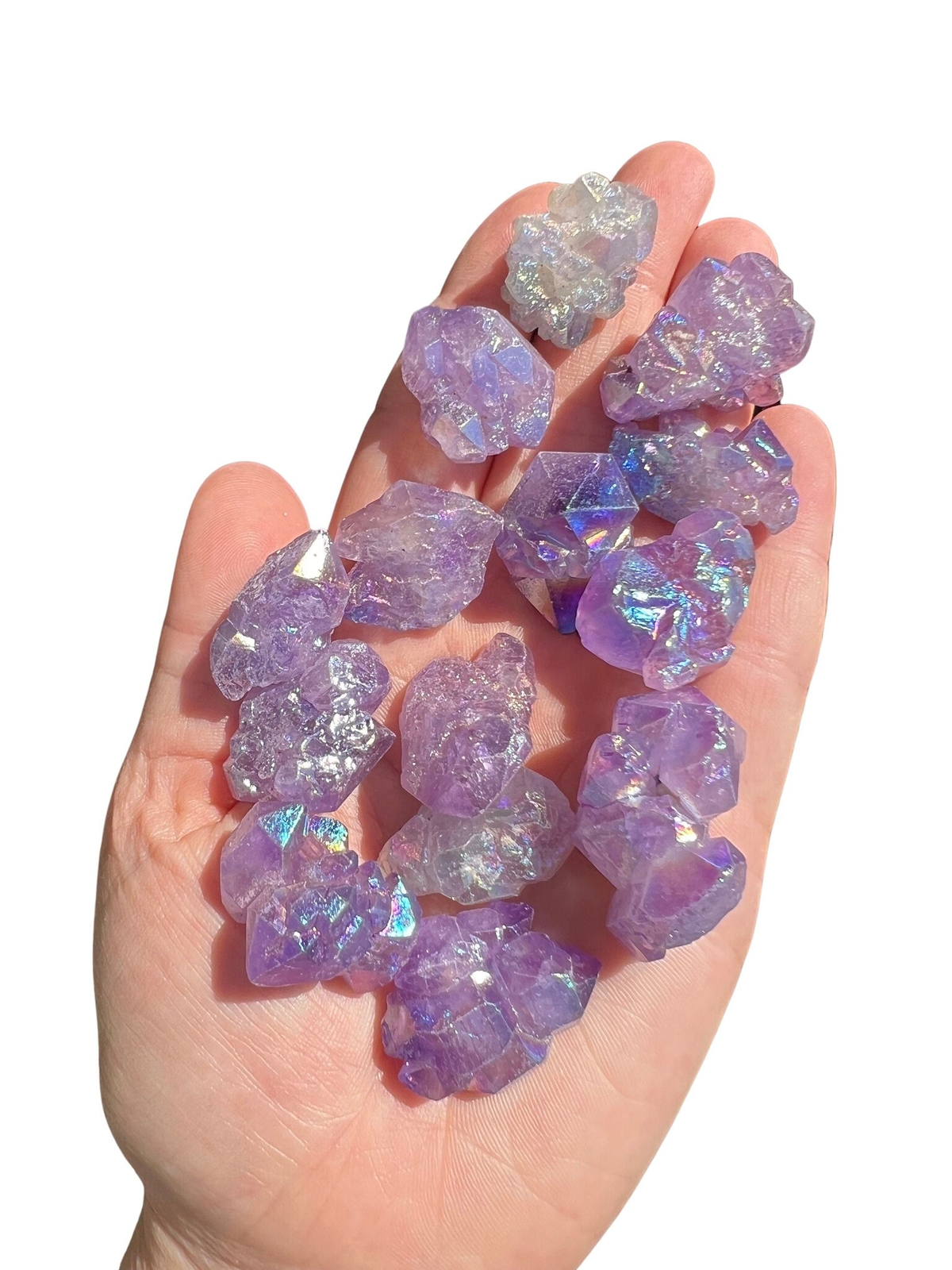 Angel Aura Amethyst Crystal Cluster Small by New Moon Beginnings