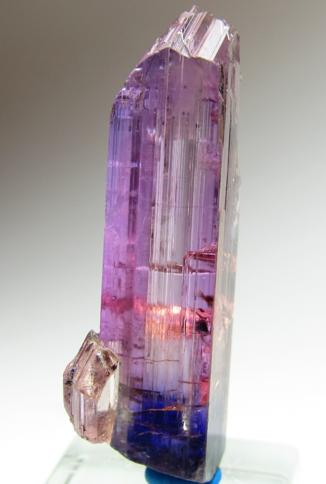 EXTRAORDINARY ELONGATED UNIQUE FINE GEM PINK TANZANITE CRYSTAL!!! TANZANIA