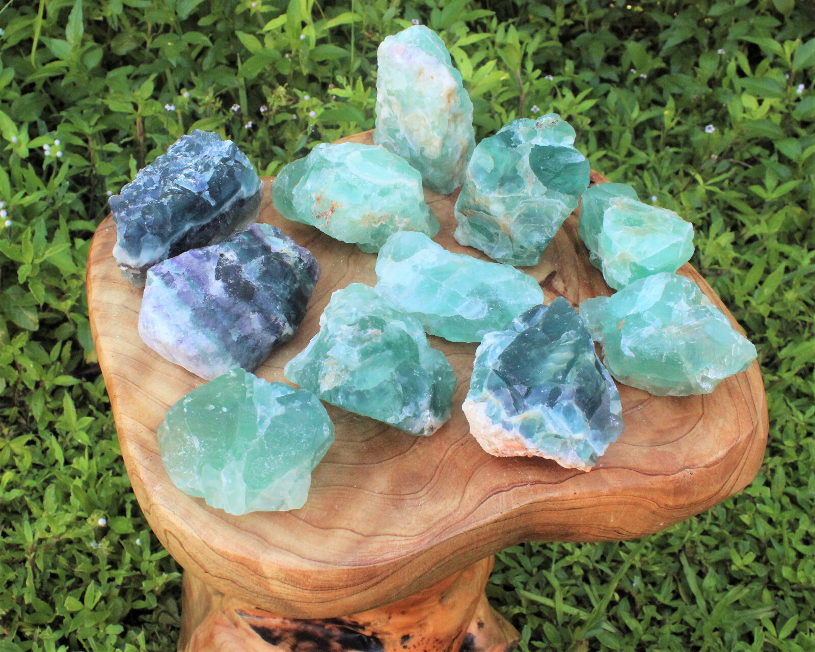 JUMBO Rough Natural Rainbow Fluorite Chunks – Huge Raw Rainbow Fluorite Crystals