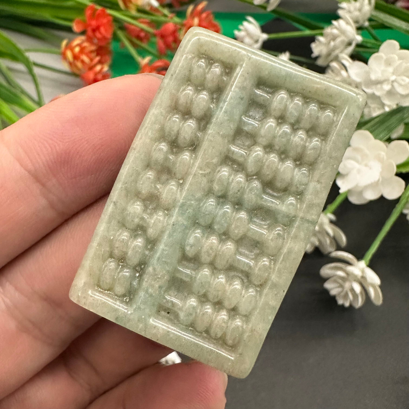 Natural Amazonite Carved Abacus Quartz Specimen Skull Crystal Reiki Healing 1pc