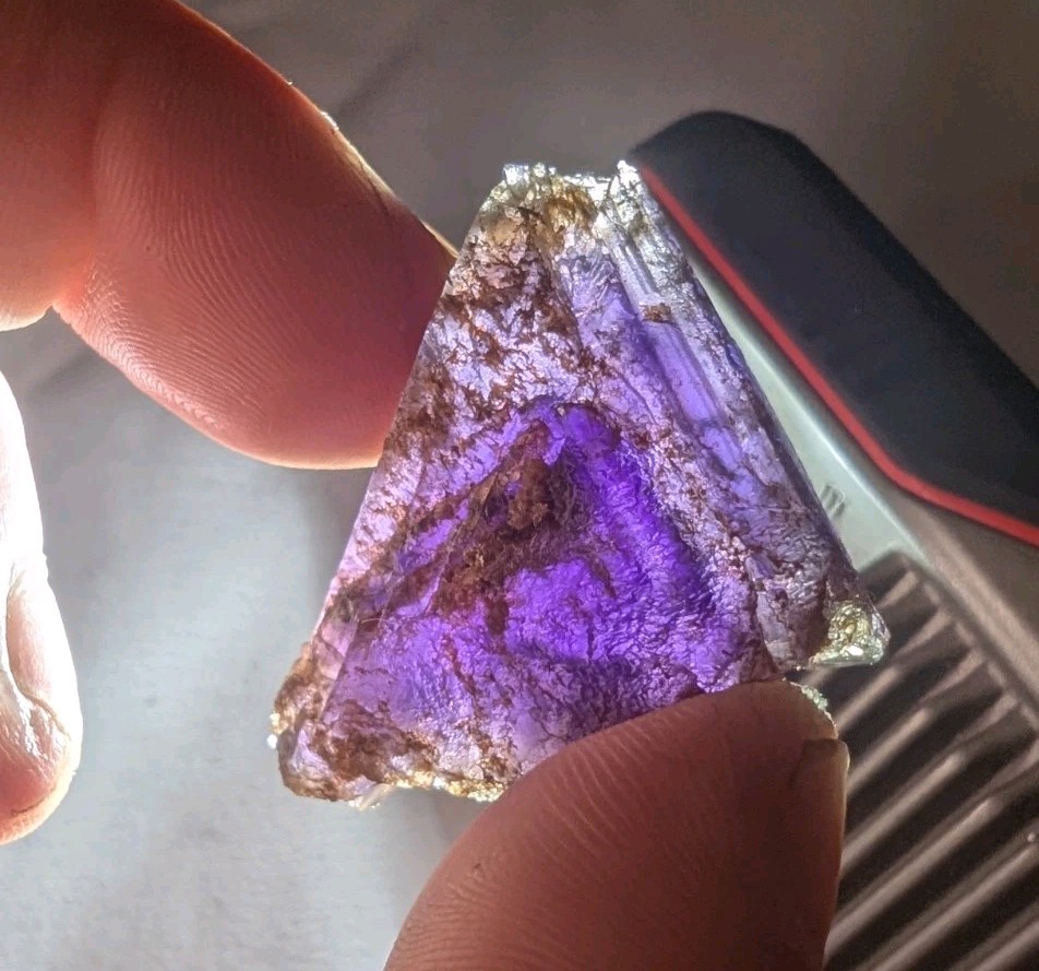 Purple Fluorite Crystal Cube Specimen Hardin County Cave-In-Rock IL