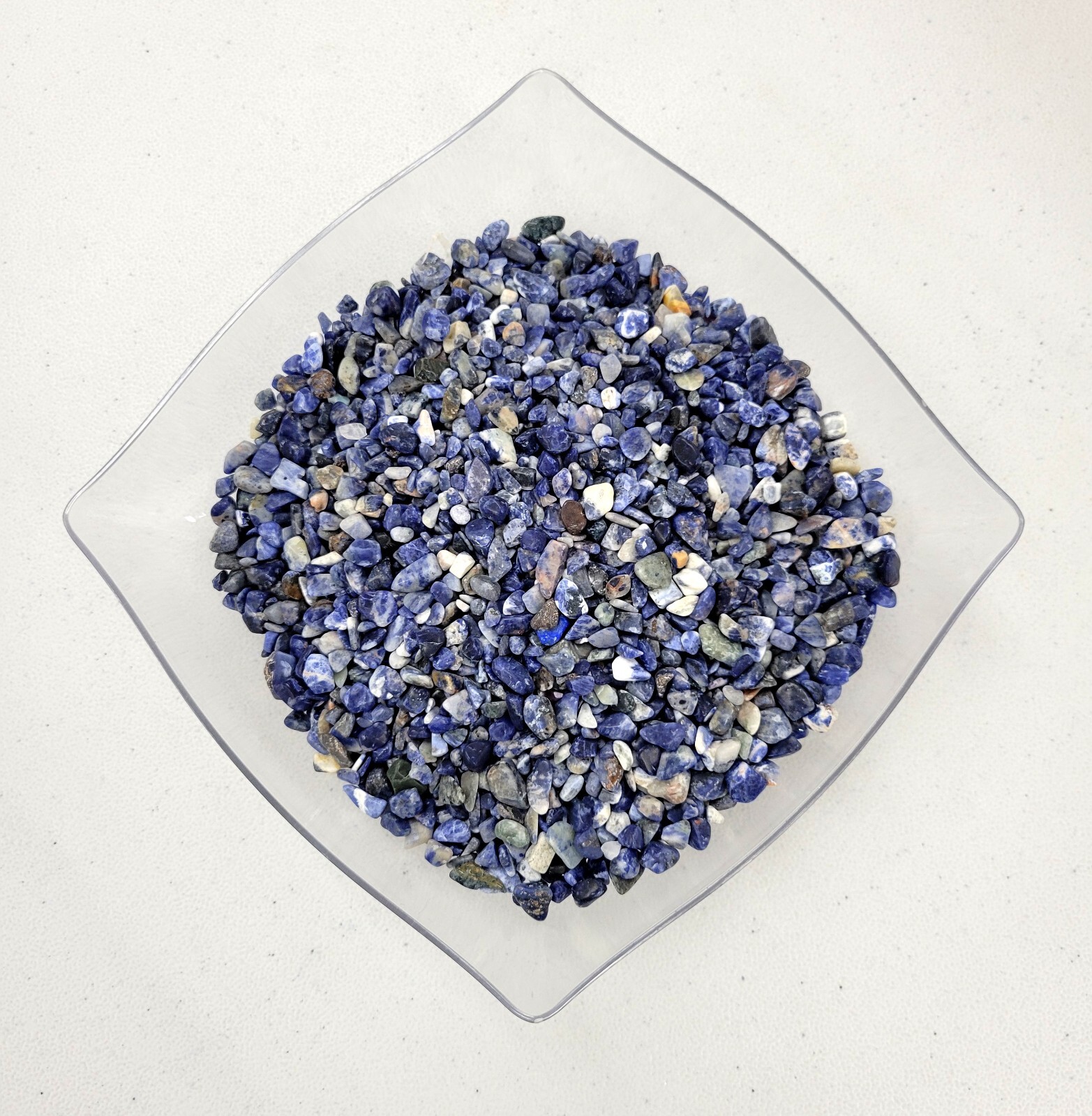 Mini Tumbled Sodalite Crystal Chips Bulk Gemstone Undrilled Loose Jewelry Beads