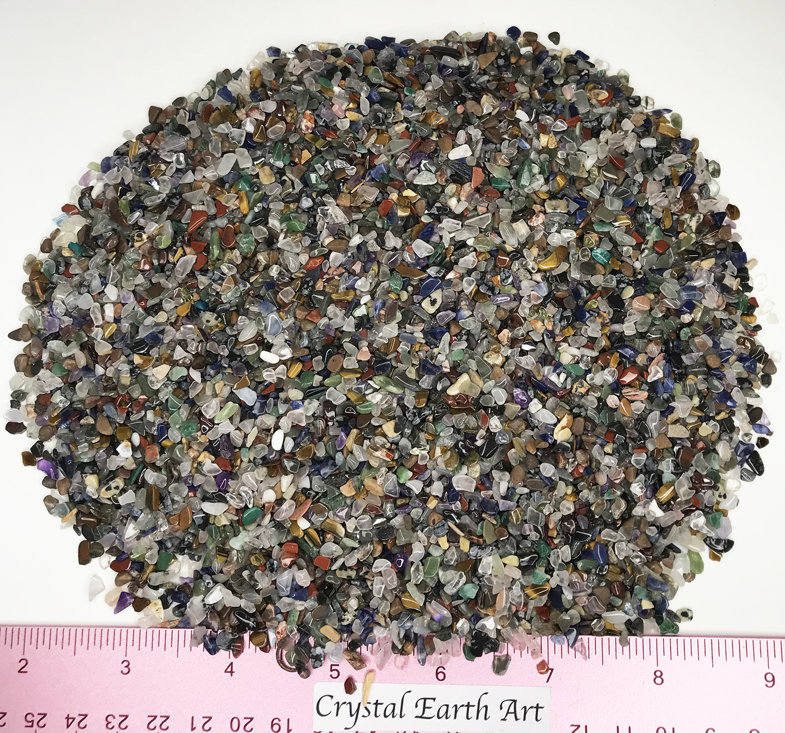 Gemstone Mix Natural African Polished XX-Mini (3-5mm). 1/2 lb.