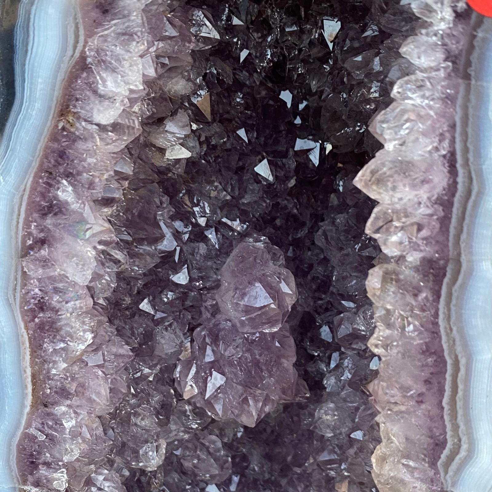 17.63LB Natural Amethyst agate quartz cluster crystal specimen restoration