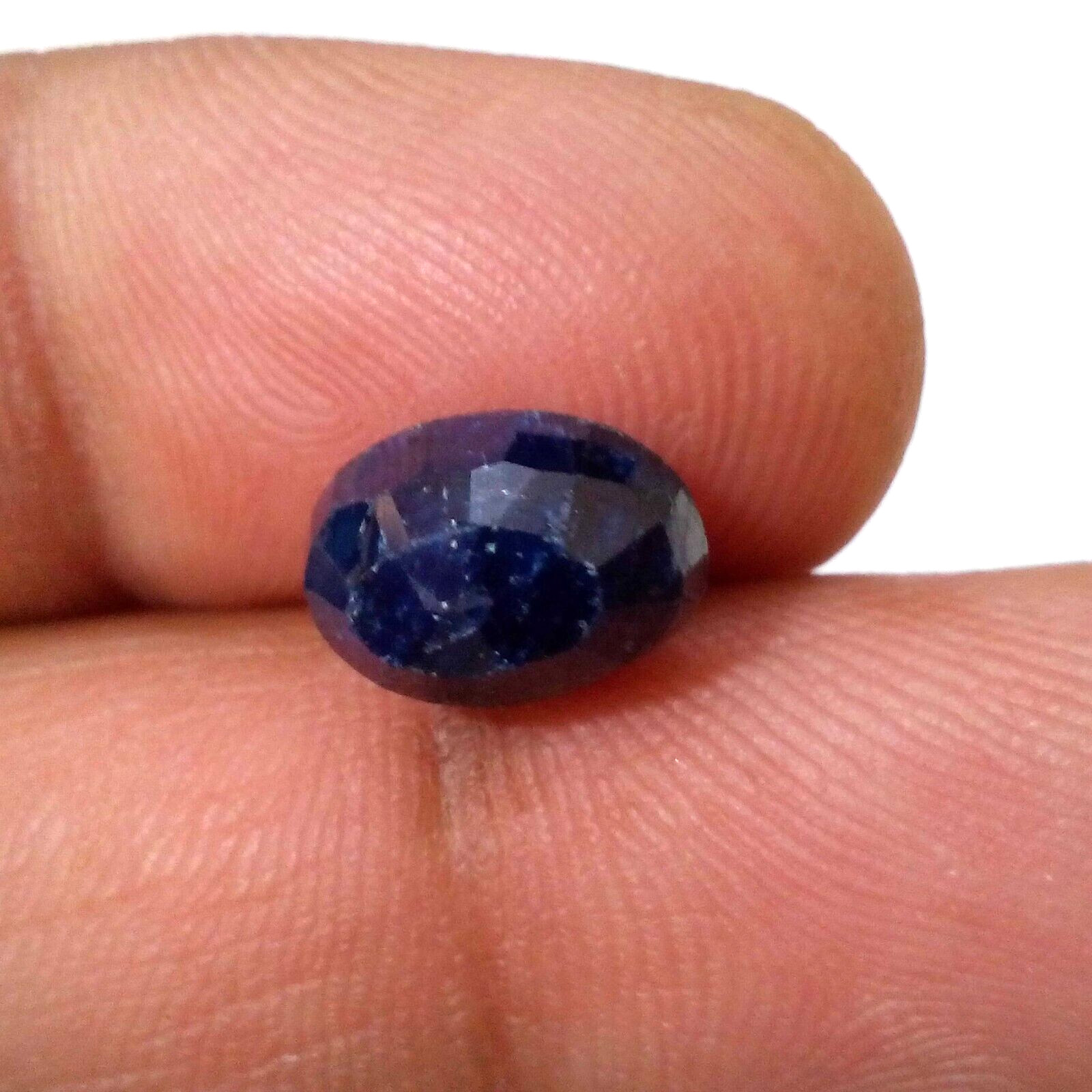 Stunning Rare Quality Blue Sapphire Faceted Oval Shape 6 Crt Huge Loose Gemstone