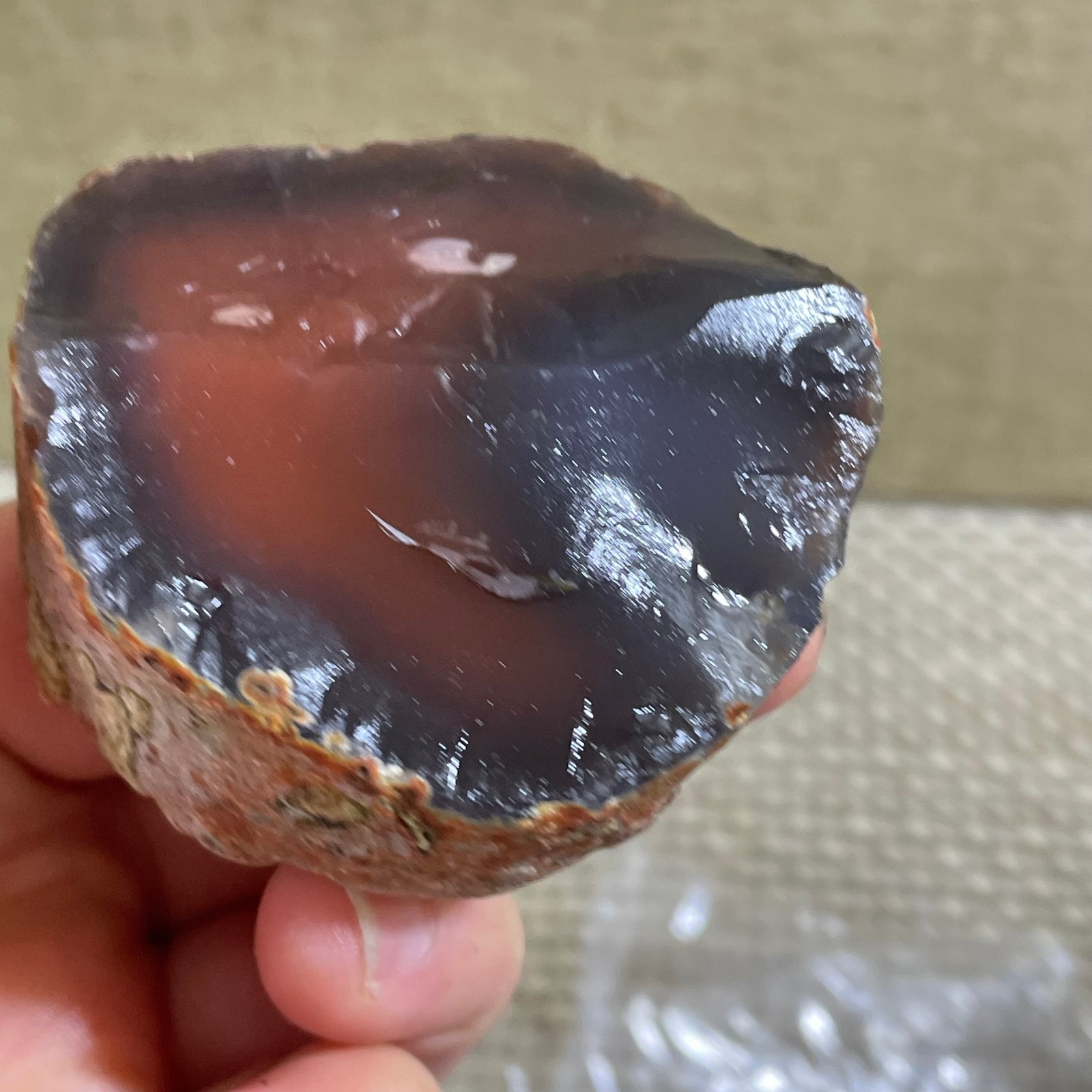 129g Raw Carnelian Stone Rough Red Gemstone Mineral Specimen