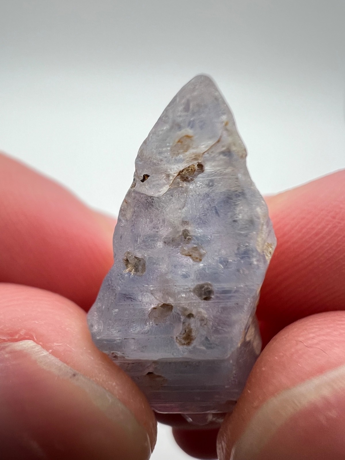 Gem Blue Double Terminated Sapphire Crystal, Mineral Specimen from Sri Lanka