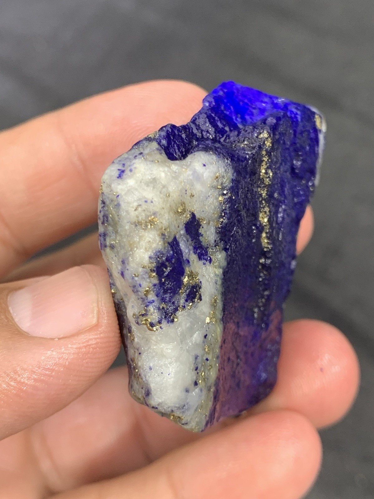 Lapis Lazuli Chakra Raw Mine Stone With Pyrite 76 Grams