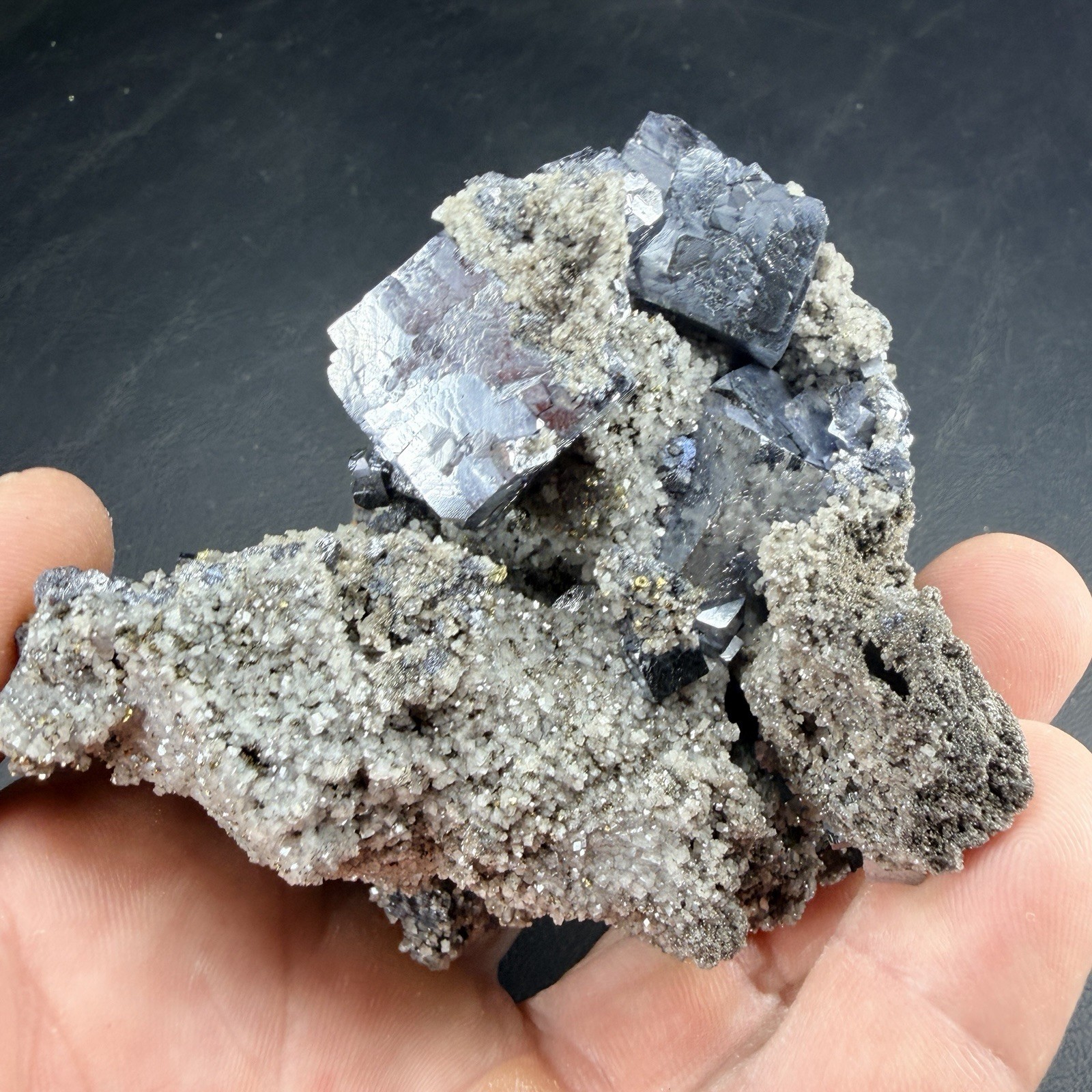 Galena Chalcopyrite Dolomite Crystal Combo / Missouri *Video*