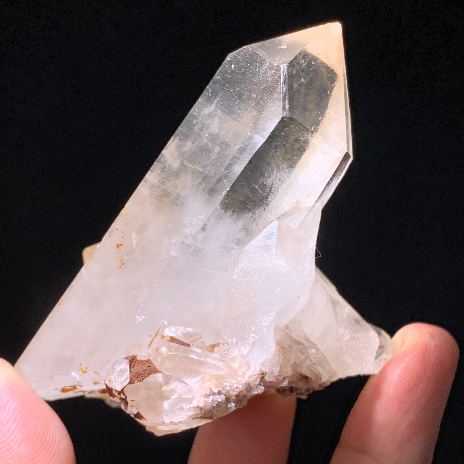 146g Natural white crystal cluster point mineral specimen Chakras Healing