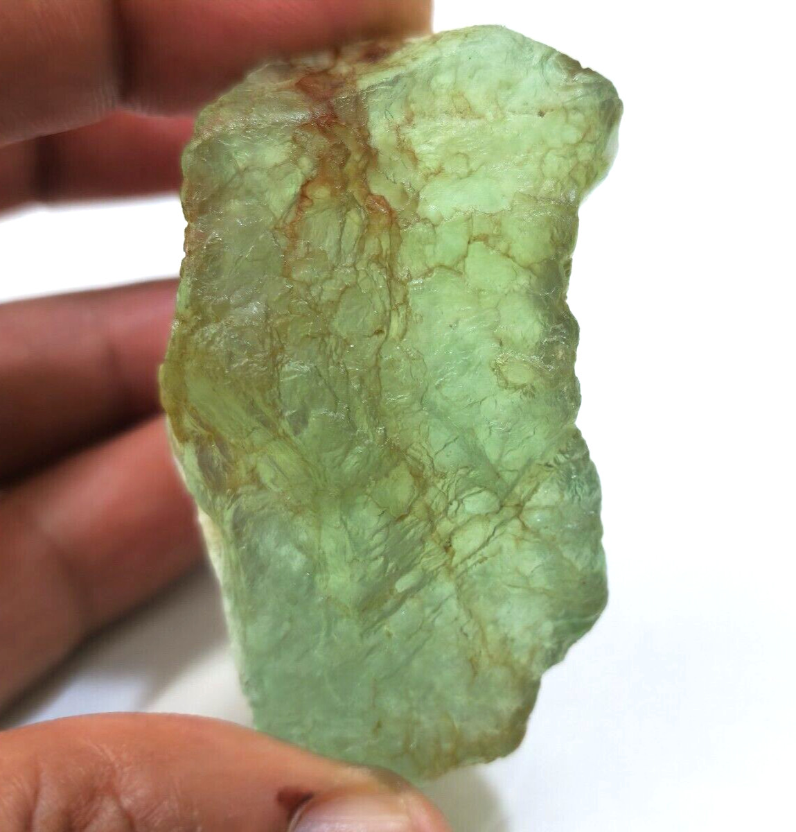 Natural Green Fluorite Rough 324 Crt 59x31x18 MM Loose Gemstone For Jewelry