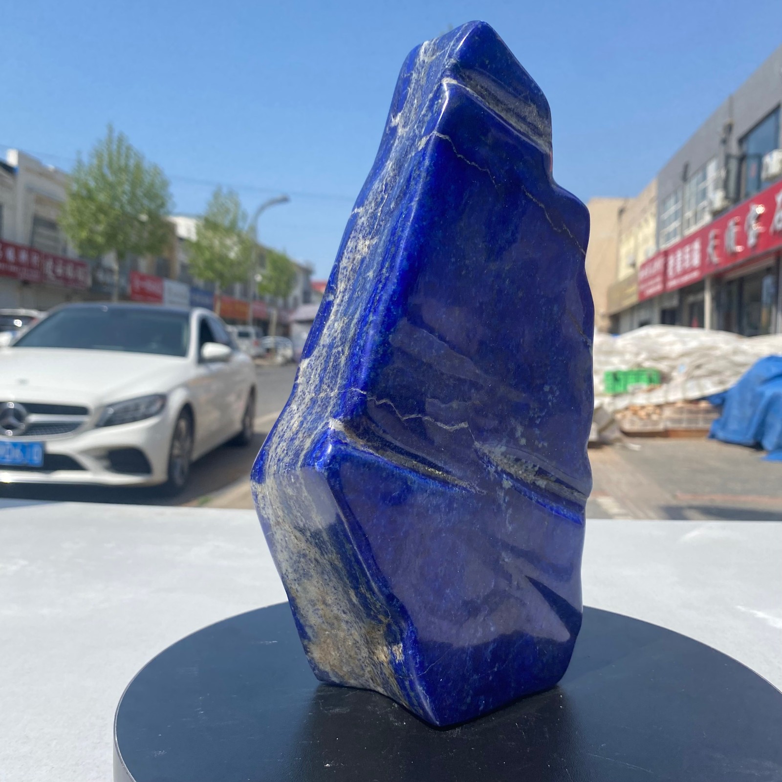 8.2LB Natural Stone Lapis Lazuli Freeform Polished Crystal Mineral Specimen