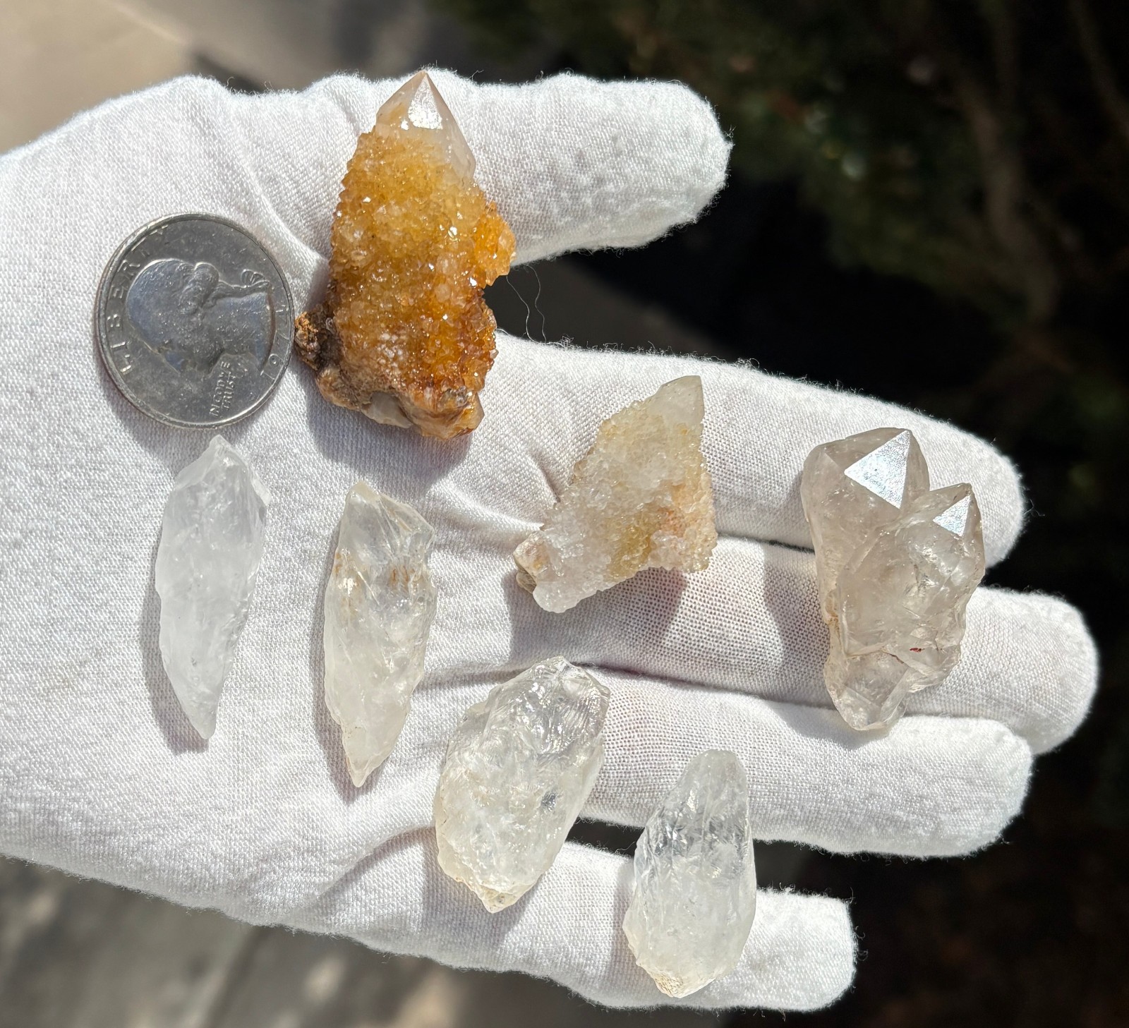 USA SALE 66g LOT AZEZTULITE/SPIRIT QUARTZ/GOLDEN HEALER SPIRIT/ELESTIAL/FAIRY