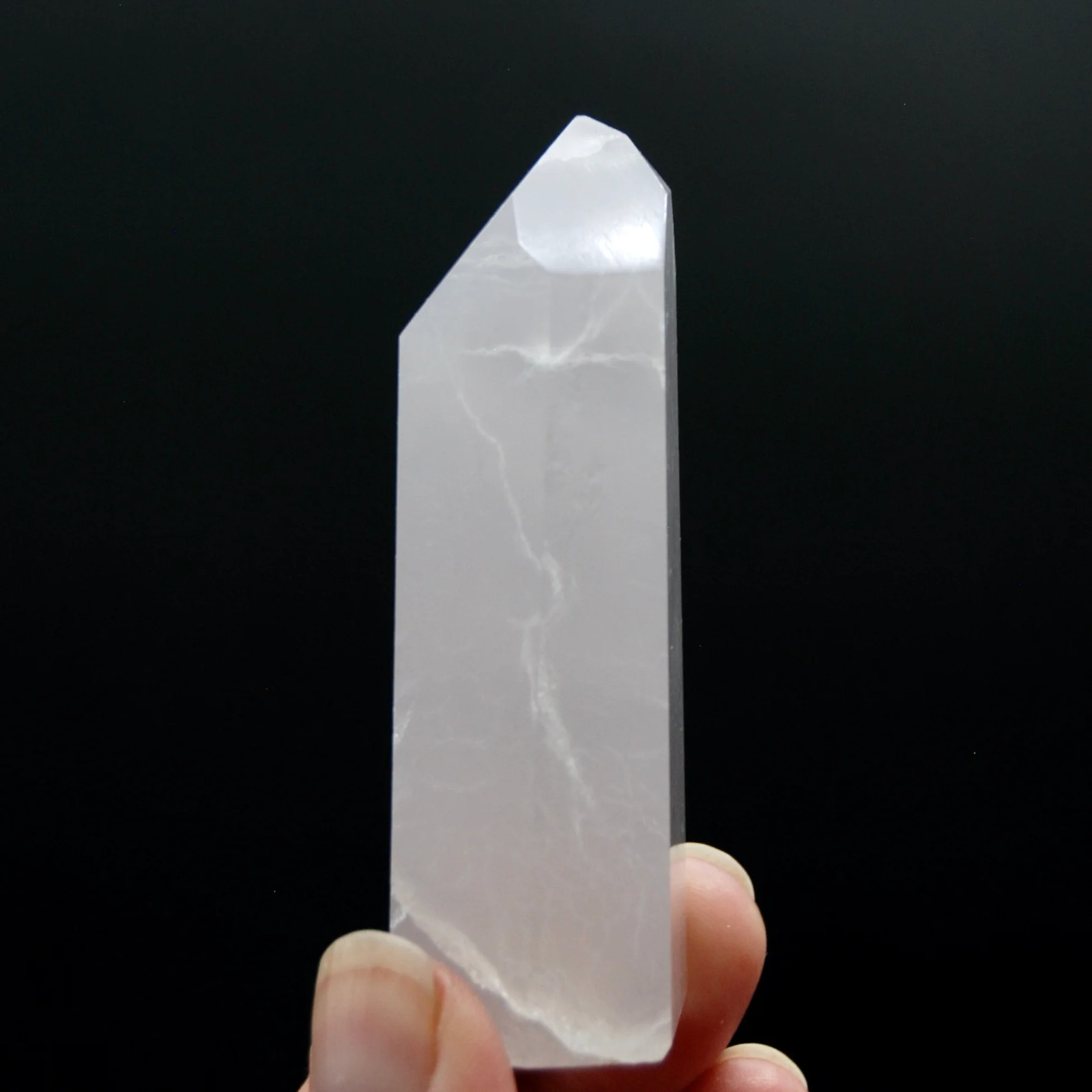 3in 126g Channeler Lavender Yttrium Fluorite Crystal Tower, Argentina