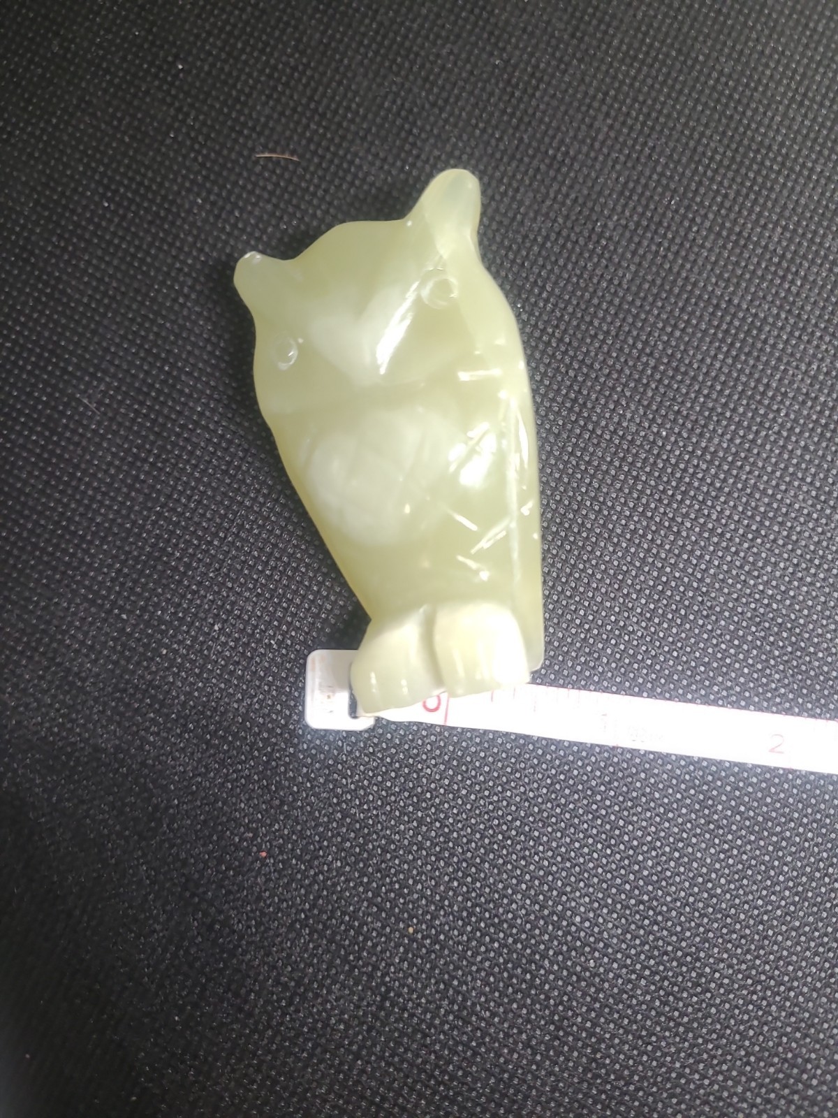Natural Afghan jade Owl carved，Quartz Crystal owl，Crystal figurine，Home…