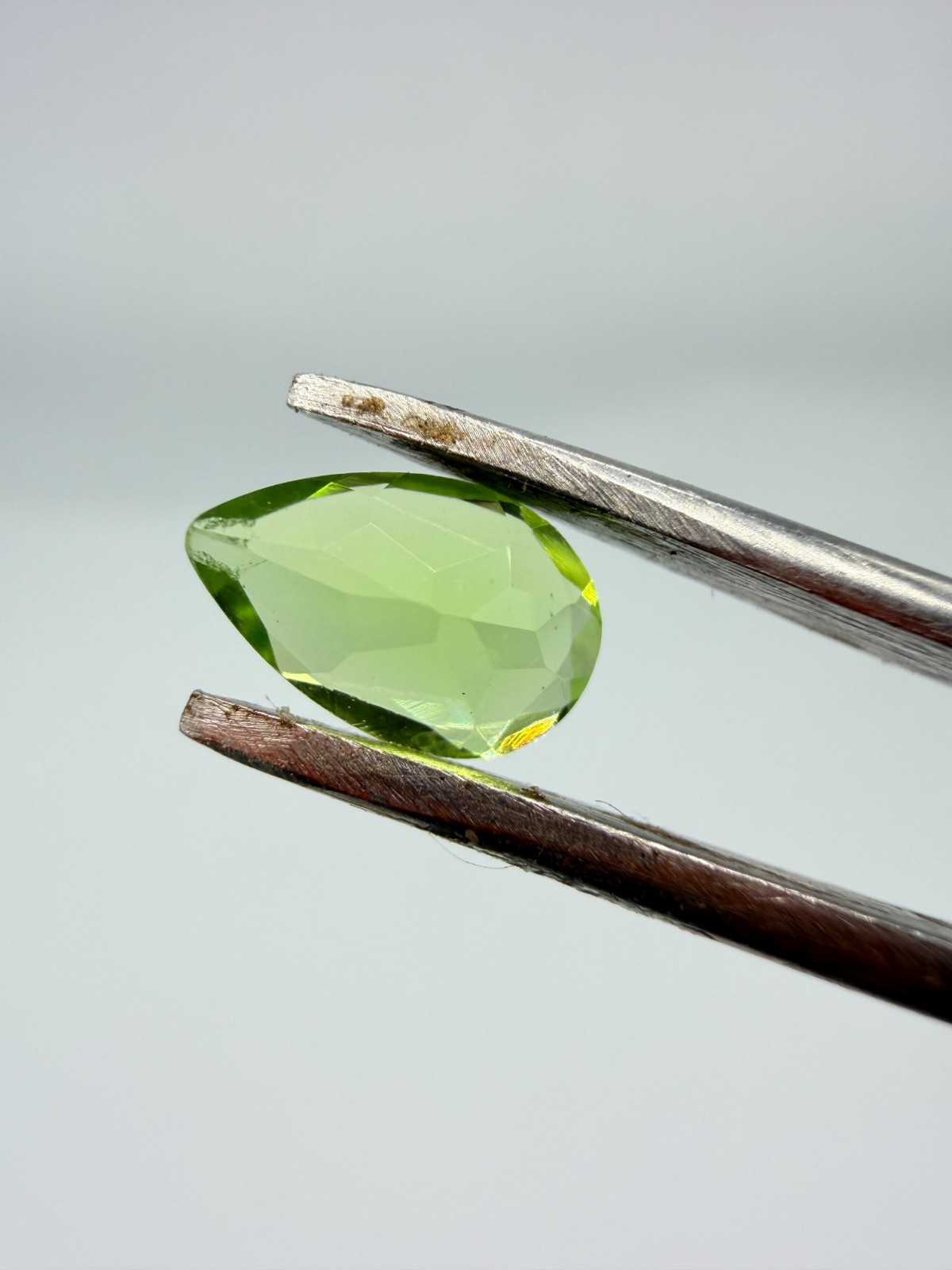 Peridot Pear Cut-Loose Gemstone, Faceted Teardrop Green Peridot for-Jewelry